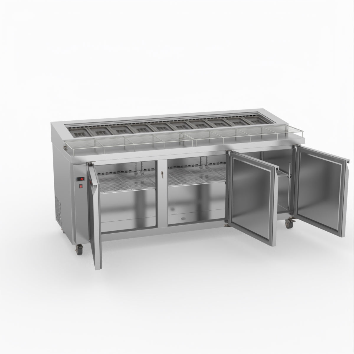 Thermaster Three Door Deluxe Pizza Prep Bench PWB200