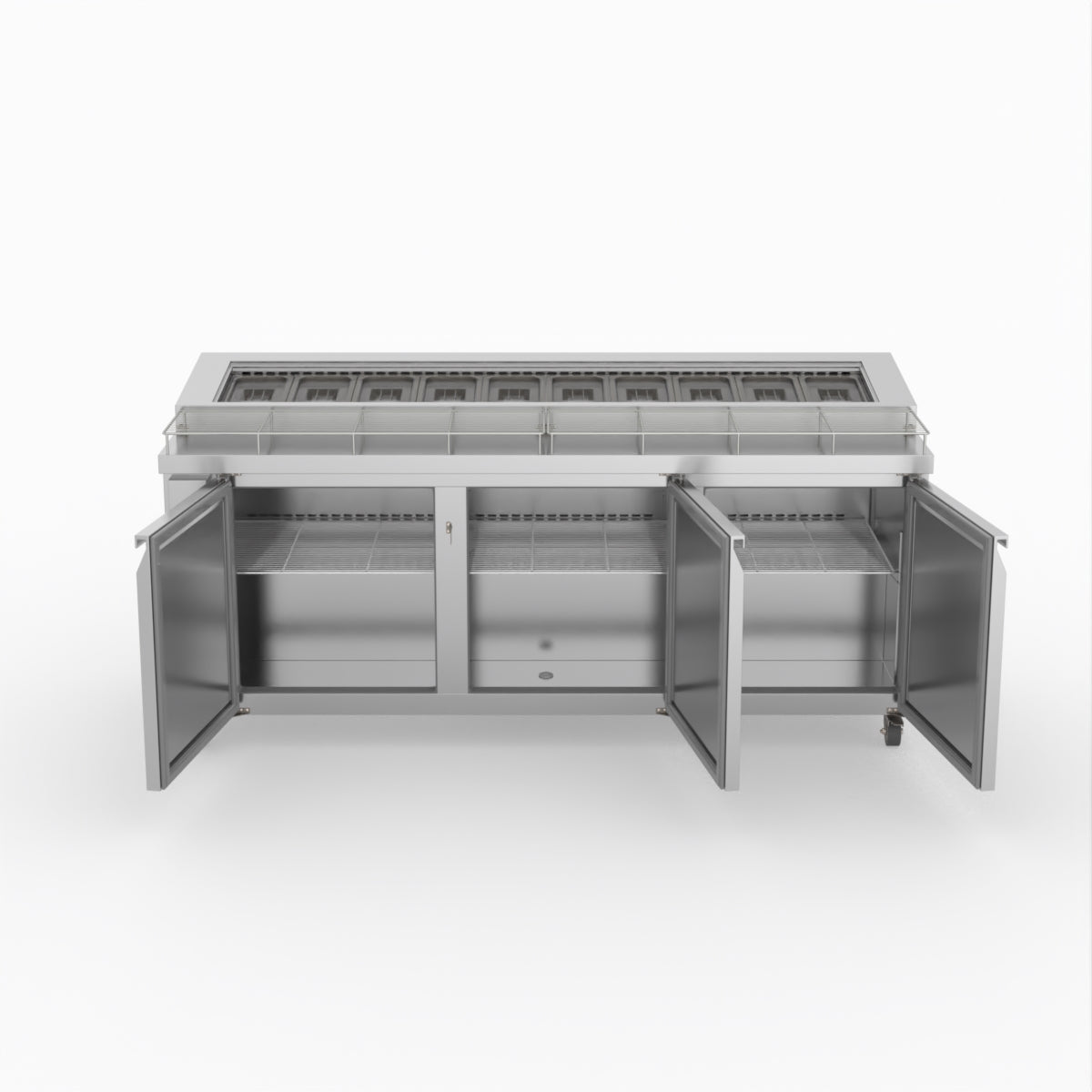 Thermaster Three Door Deluxe Pizza Prep Bench PWB200