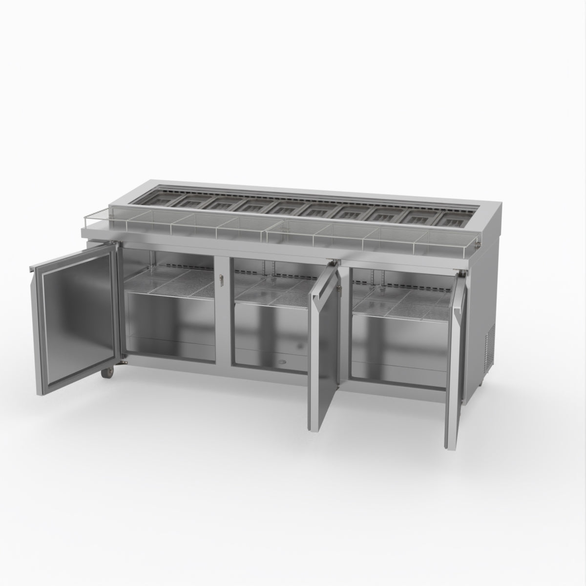 Thermaster Three Door Deluxe Pizza Prep Bench PWB200
