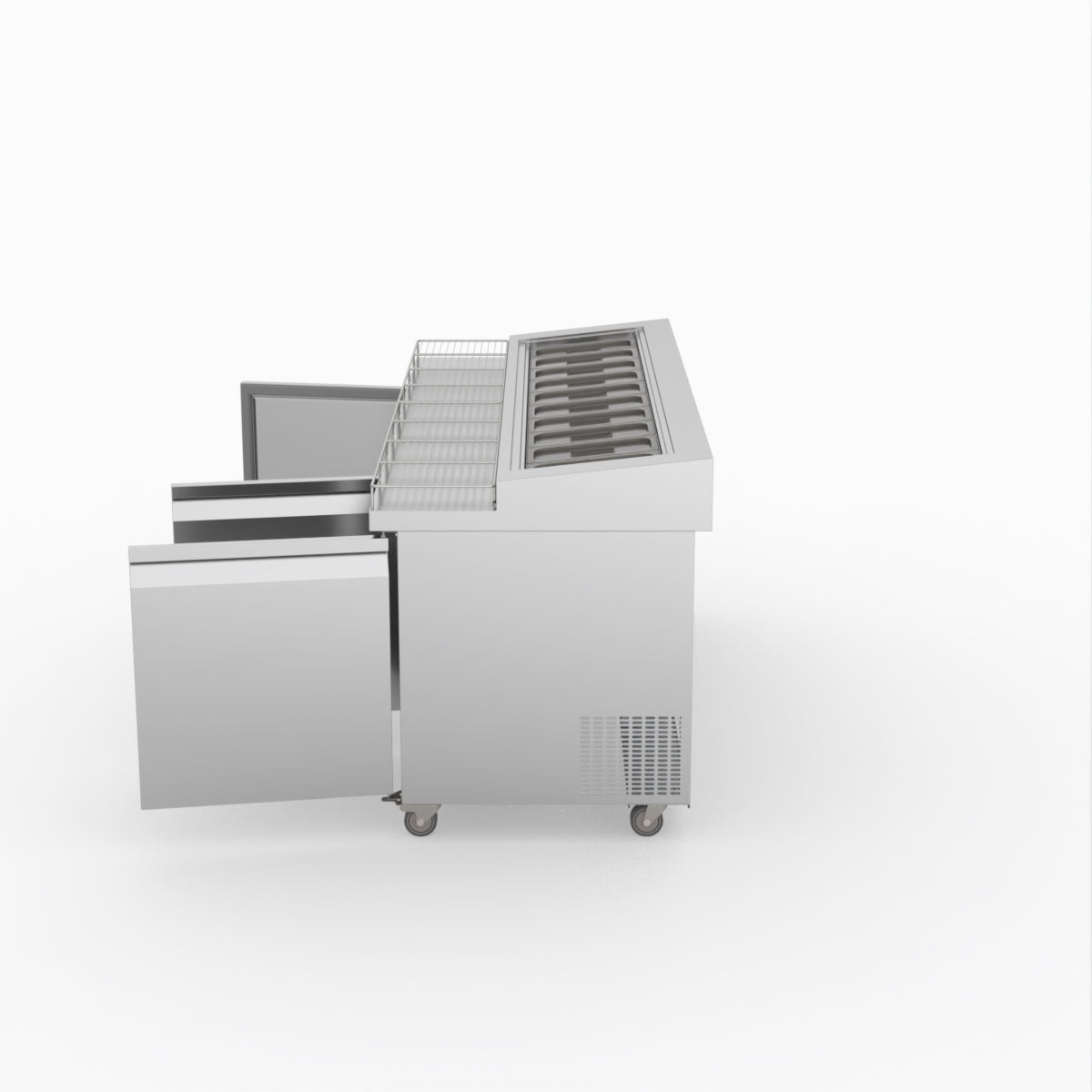 Thermaster Three Door Deluxe Pizza Prep Bench PWB200