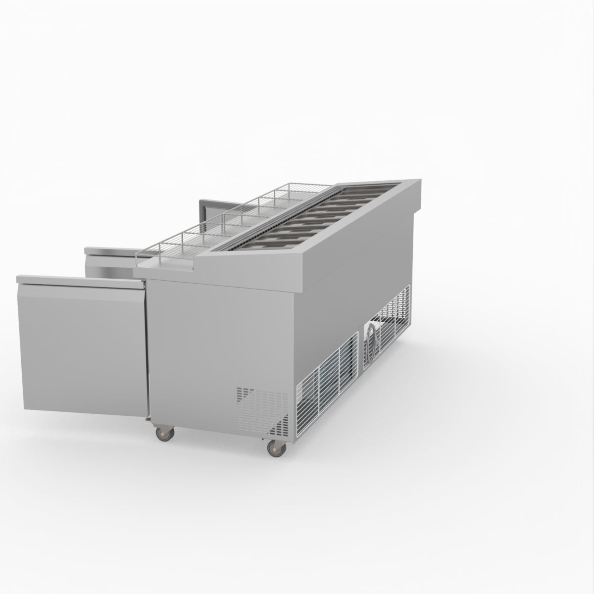Thermaster Three Door Deluxe Pizza Prep Bench PWB200