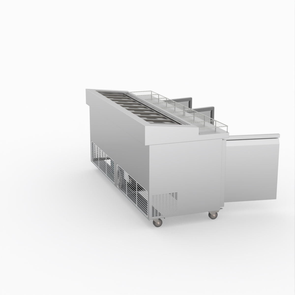 Thermaster Three Door Deluxe Pizza Prep Bench PWB200