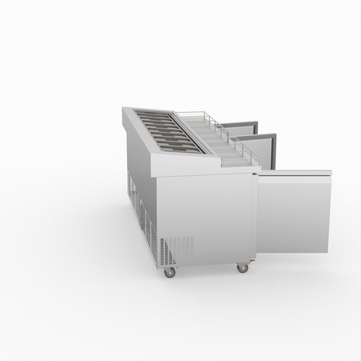 Thermaster Three Door Deluxe Pizza Prep Bench PWB200