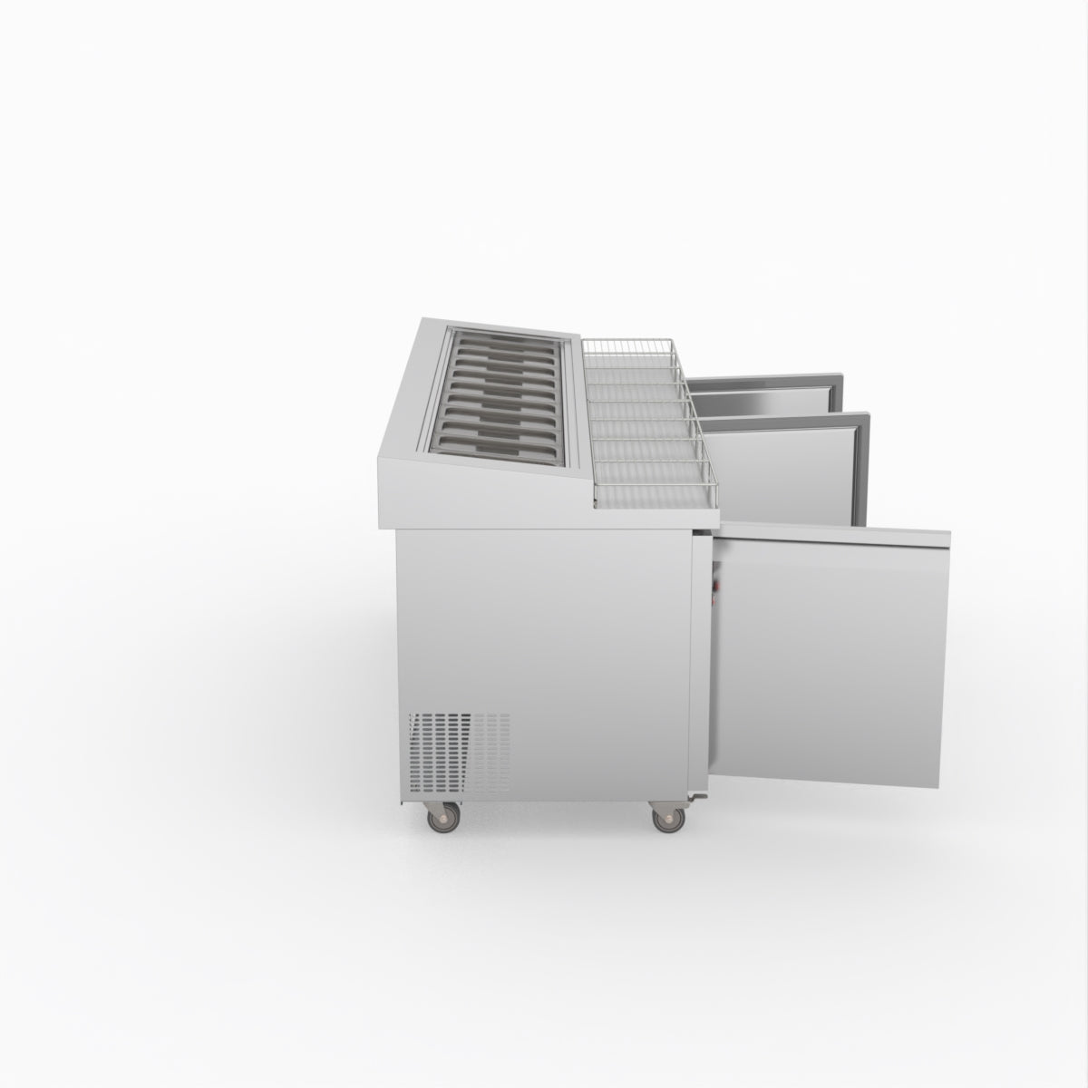 Thermaster Three Door Deluxe Pizza Prep Bench PWB200