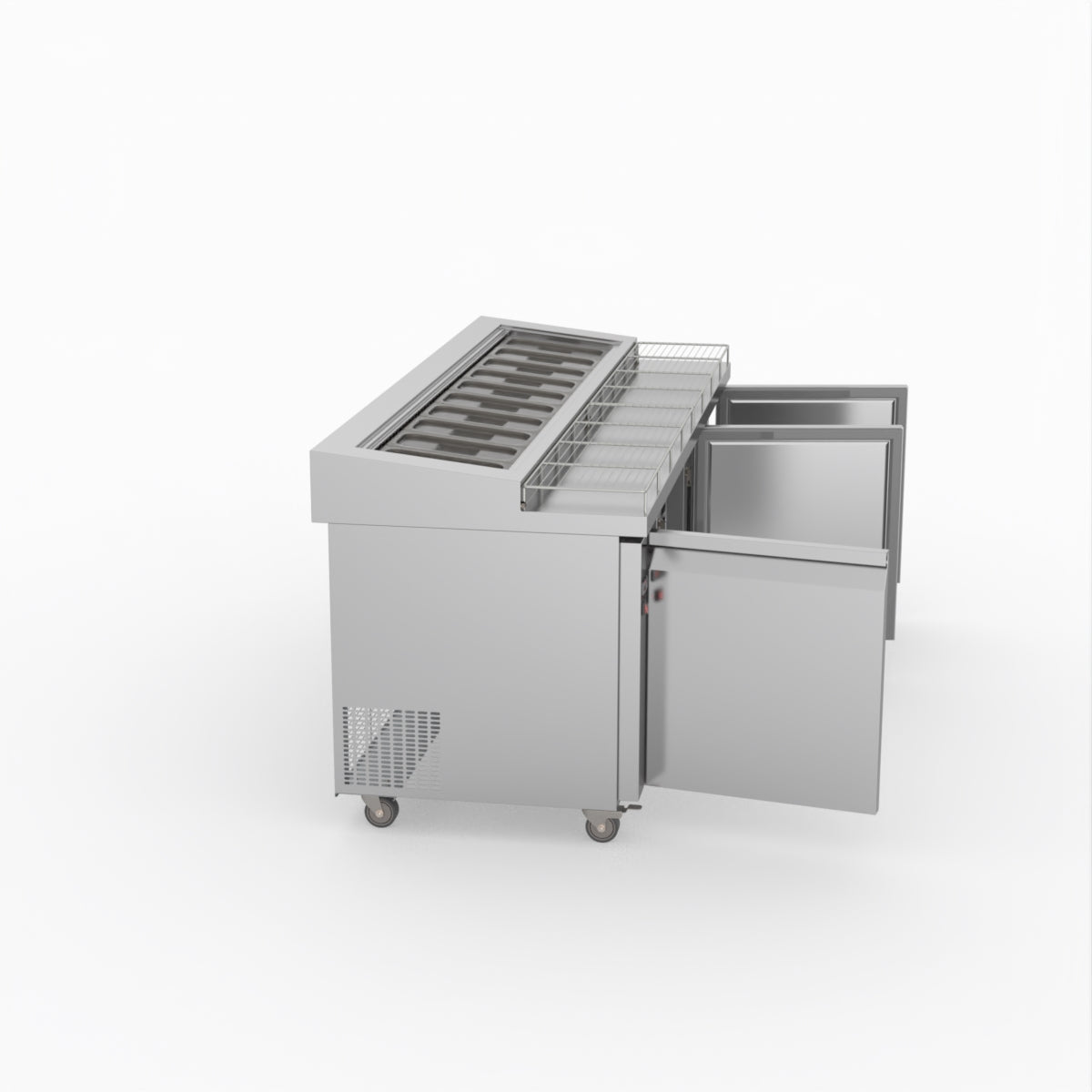 Thermaster Three Door Deluxe Pizza Prep Bench PWB200