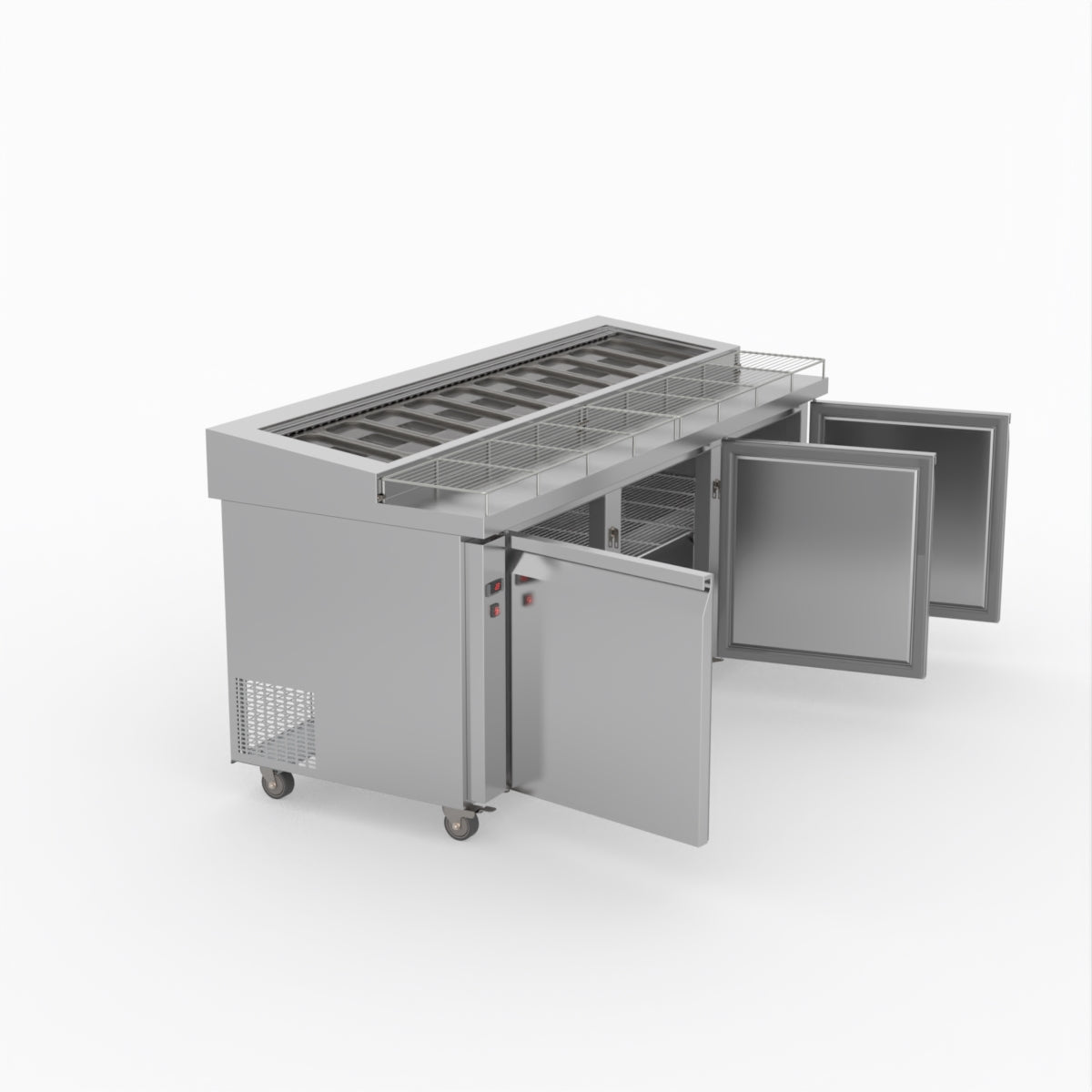 Thermaster Three Door Deluxe Pizza Prep Bench PWB200