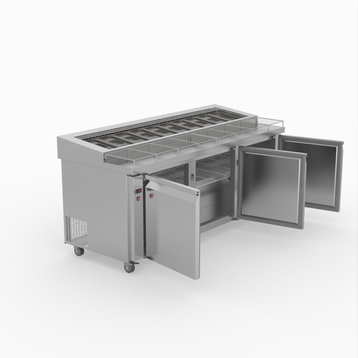 Thermaster Three Door Deluxe Pizza Prep Bench PWB200