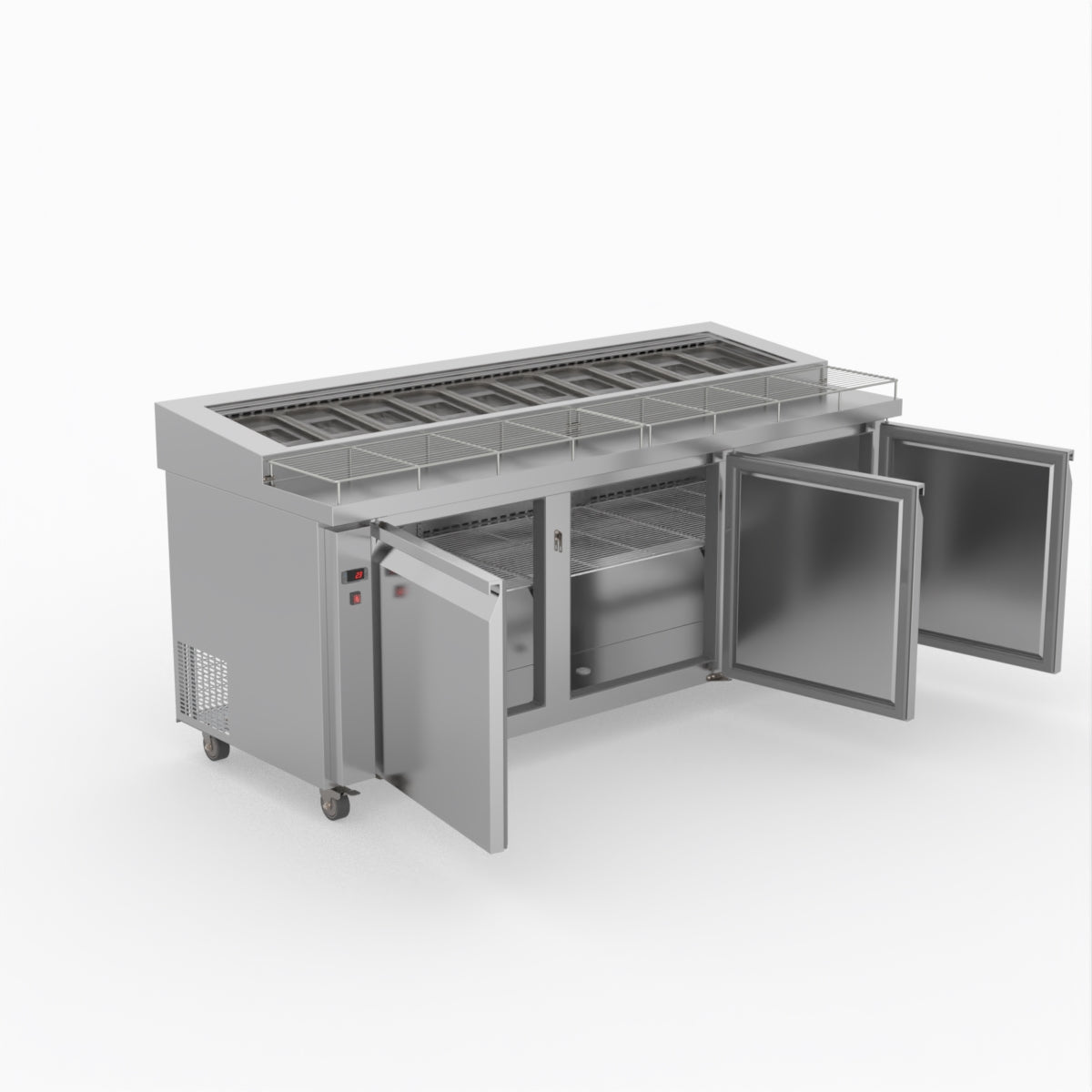 Thermaster Three Door Deluxe Pizza Prep Bench PWB200