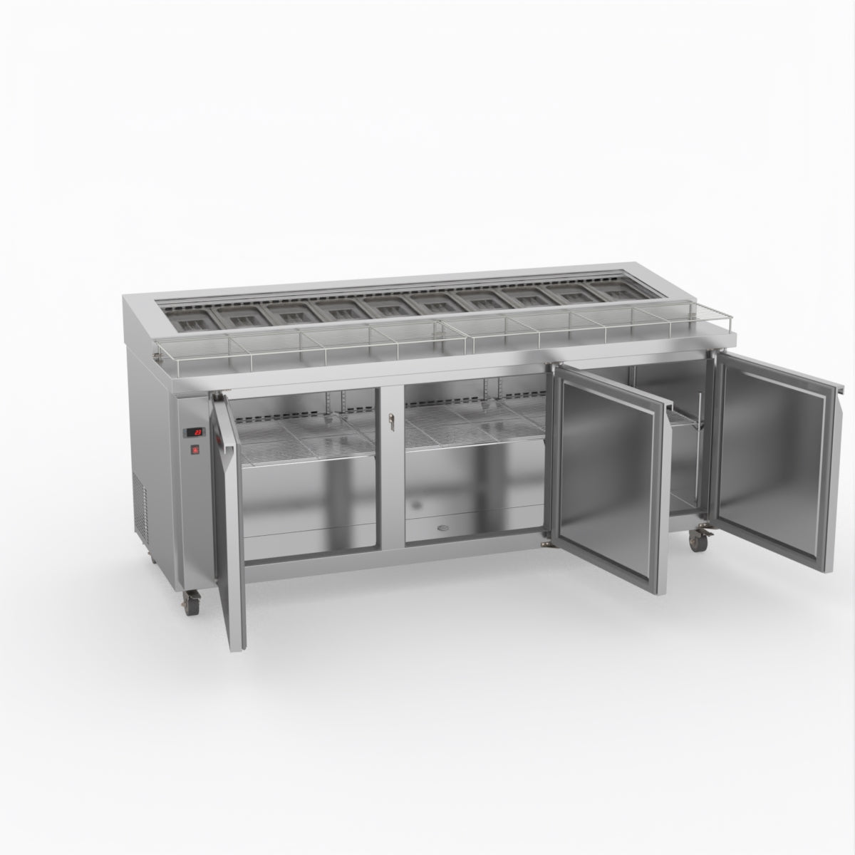 Thermaster Three Door Deluxe Pizza Prep Bench PWB200