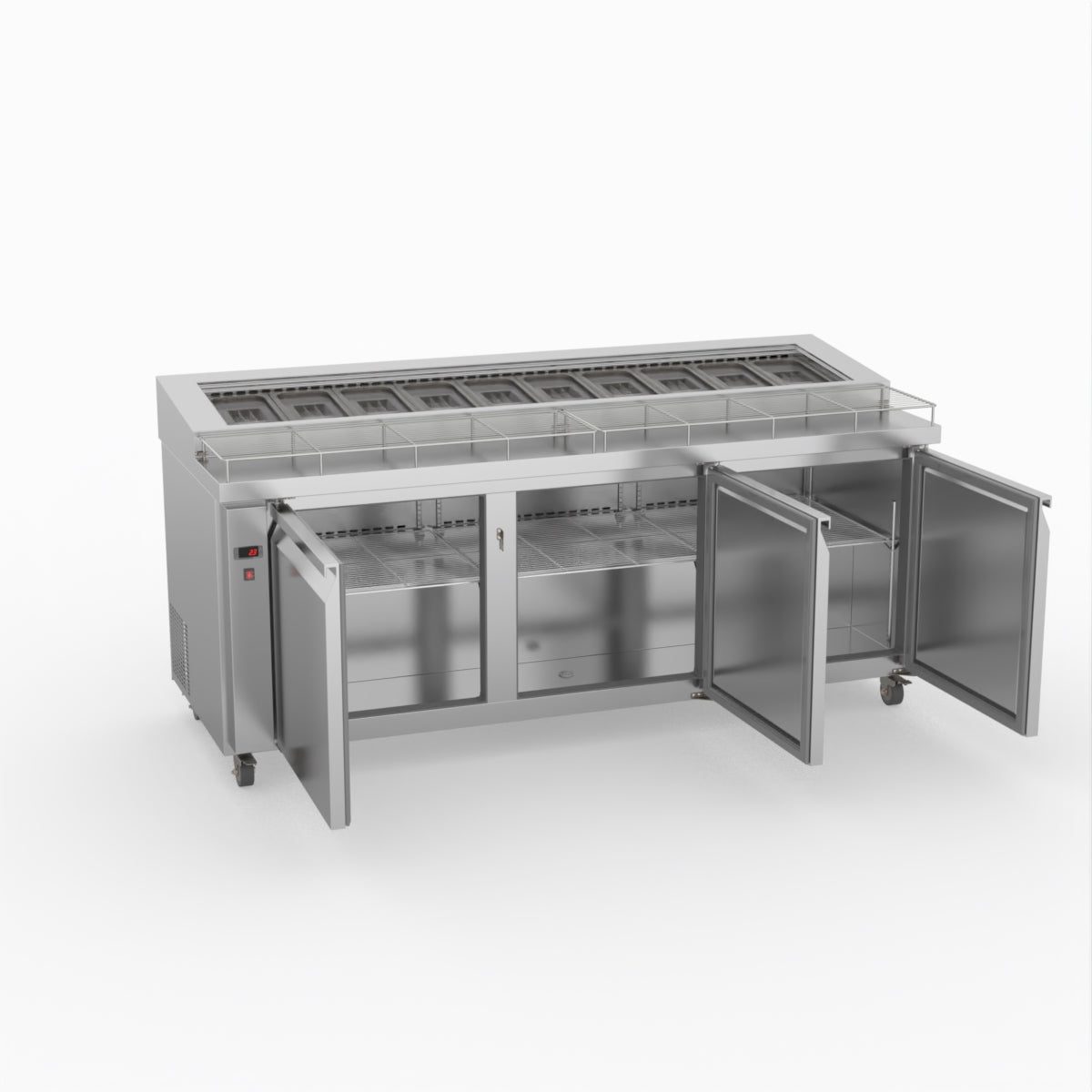 Thermaster Three Door Deluxe Pizza Prep Bench PWB200