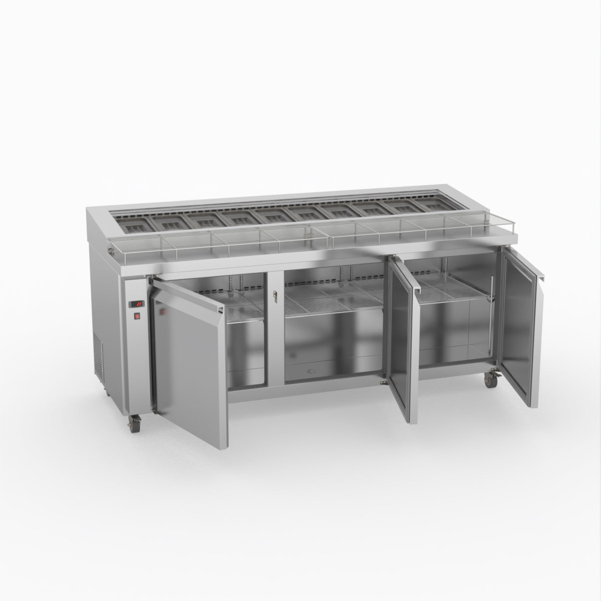 Thermaster Three Door Deluxe Pizza Prep Bench PWB200