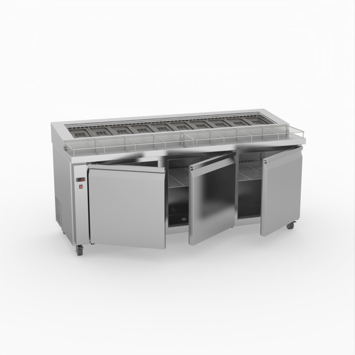Thermaster Three Door Deluxe Pizza Prep Bench PWB200