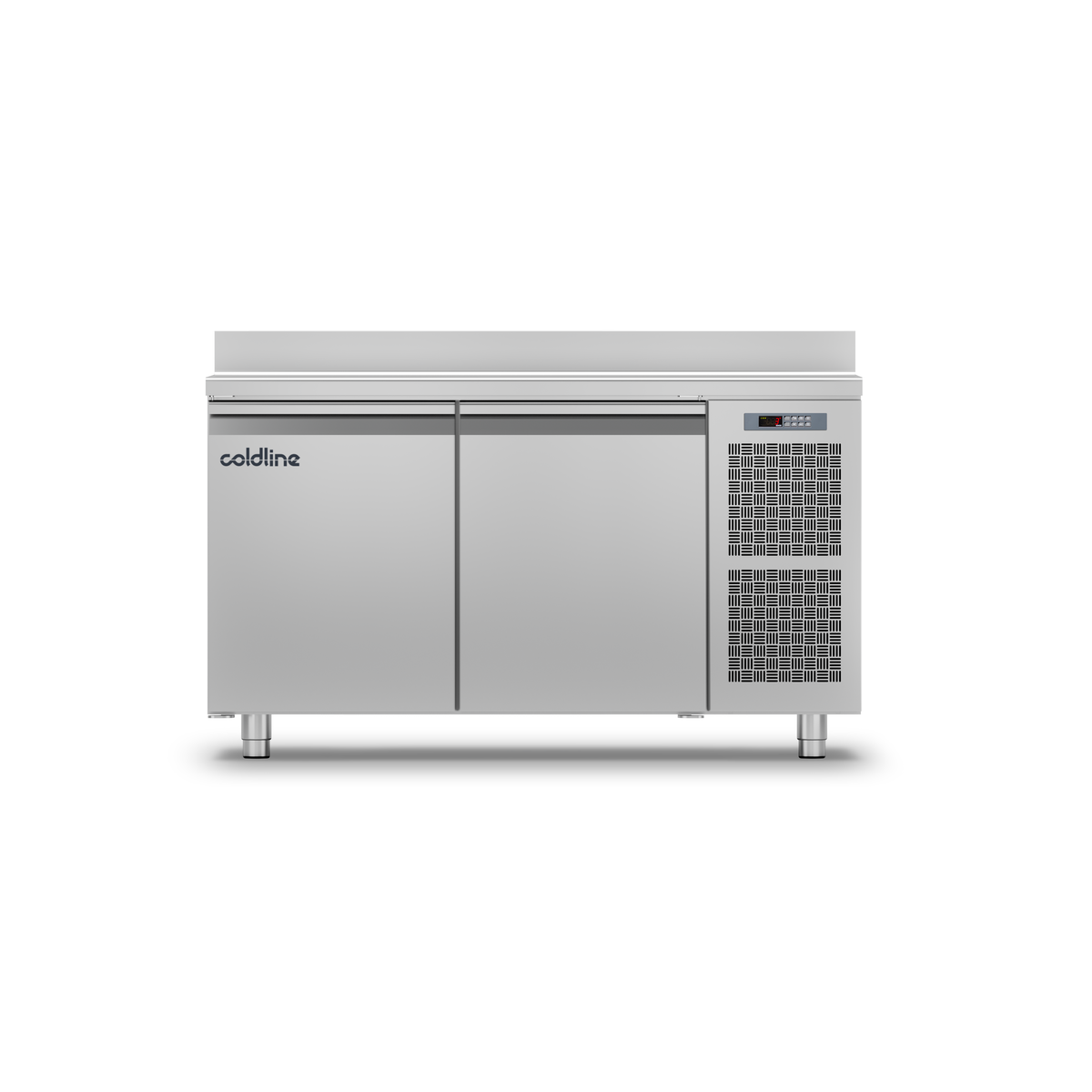 Coldline 2 Door Pastry Counter with Stainless Steel Worktop - TP13/1MJ