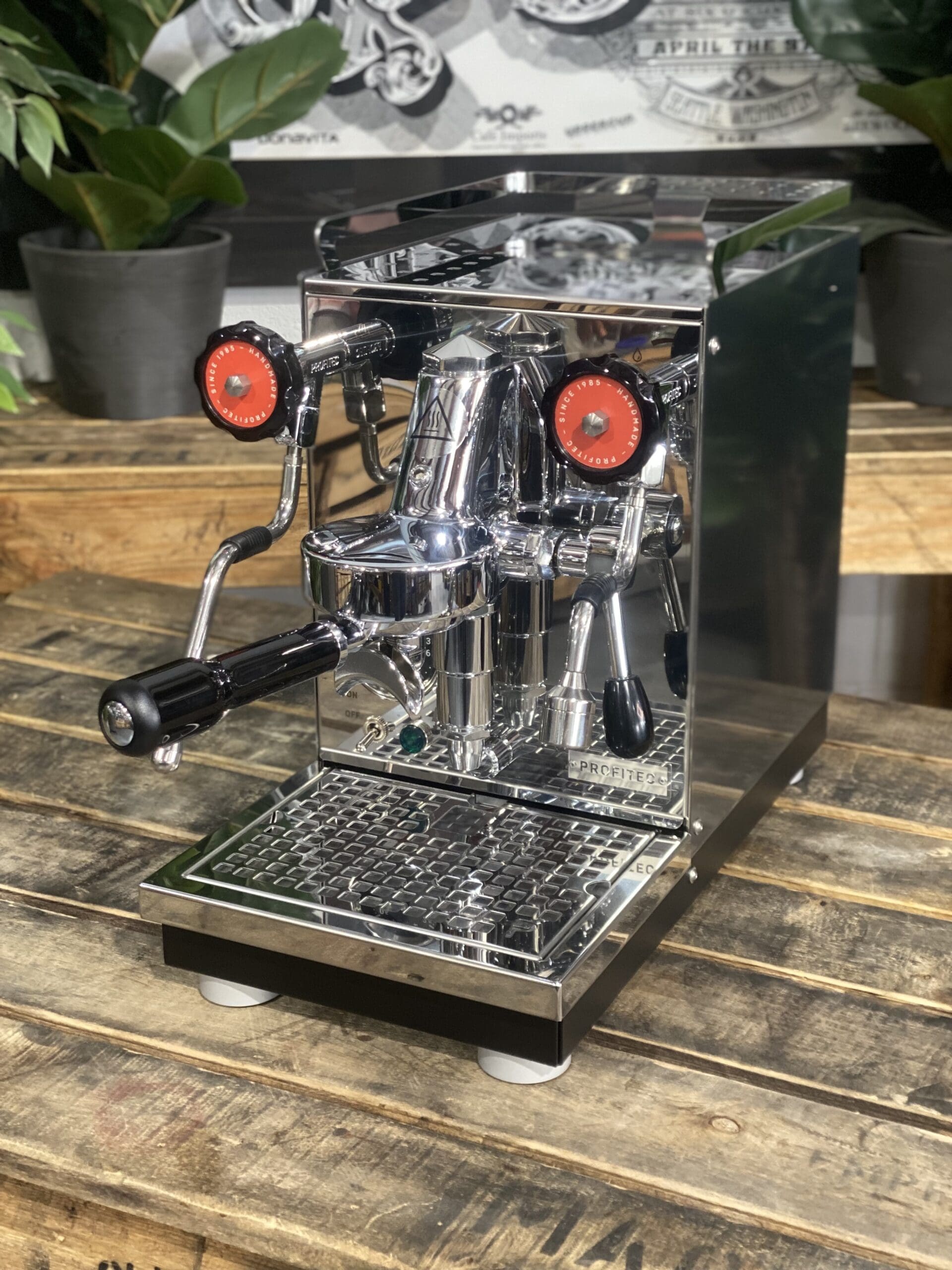 Profitec Pro 400 Twist Taps - 1 Group Commercial Espresso Machine - Red