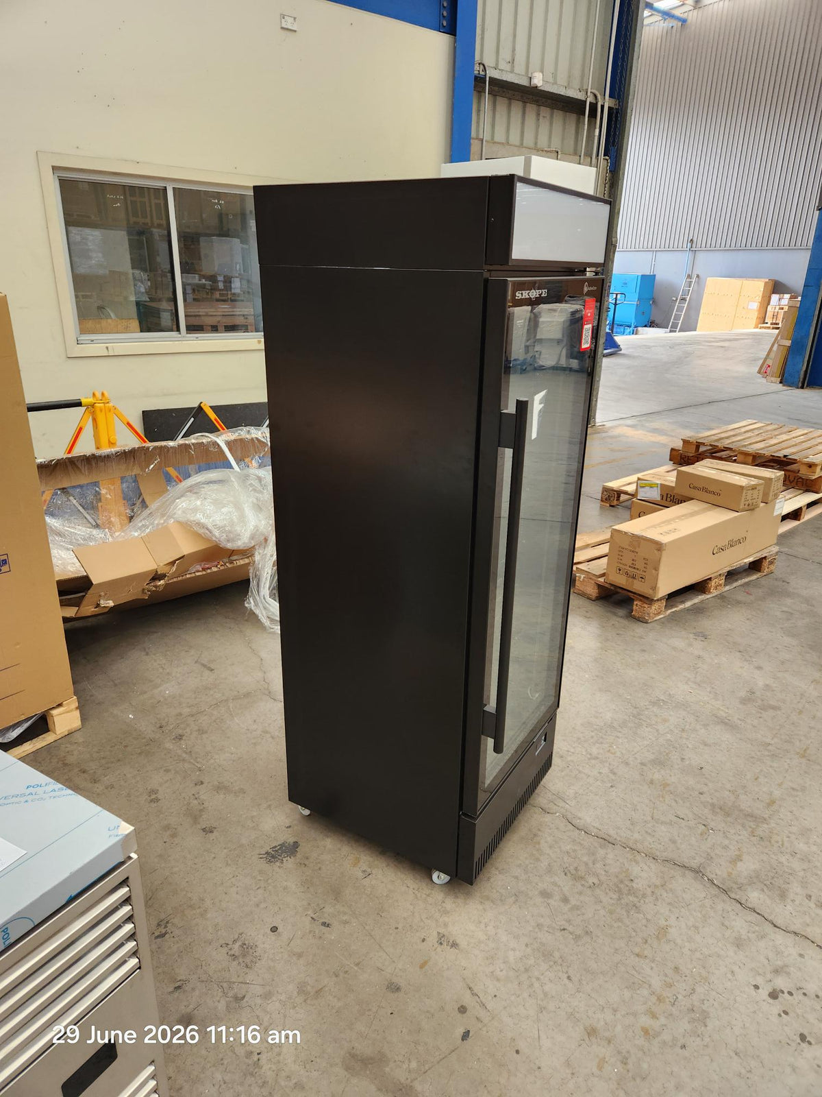 CLEARANCE - BME300N-AC 1 Glass Door Display Fridge, Lit Sign - BME300N-AC-QA250710843