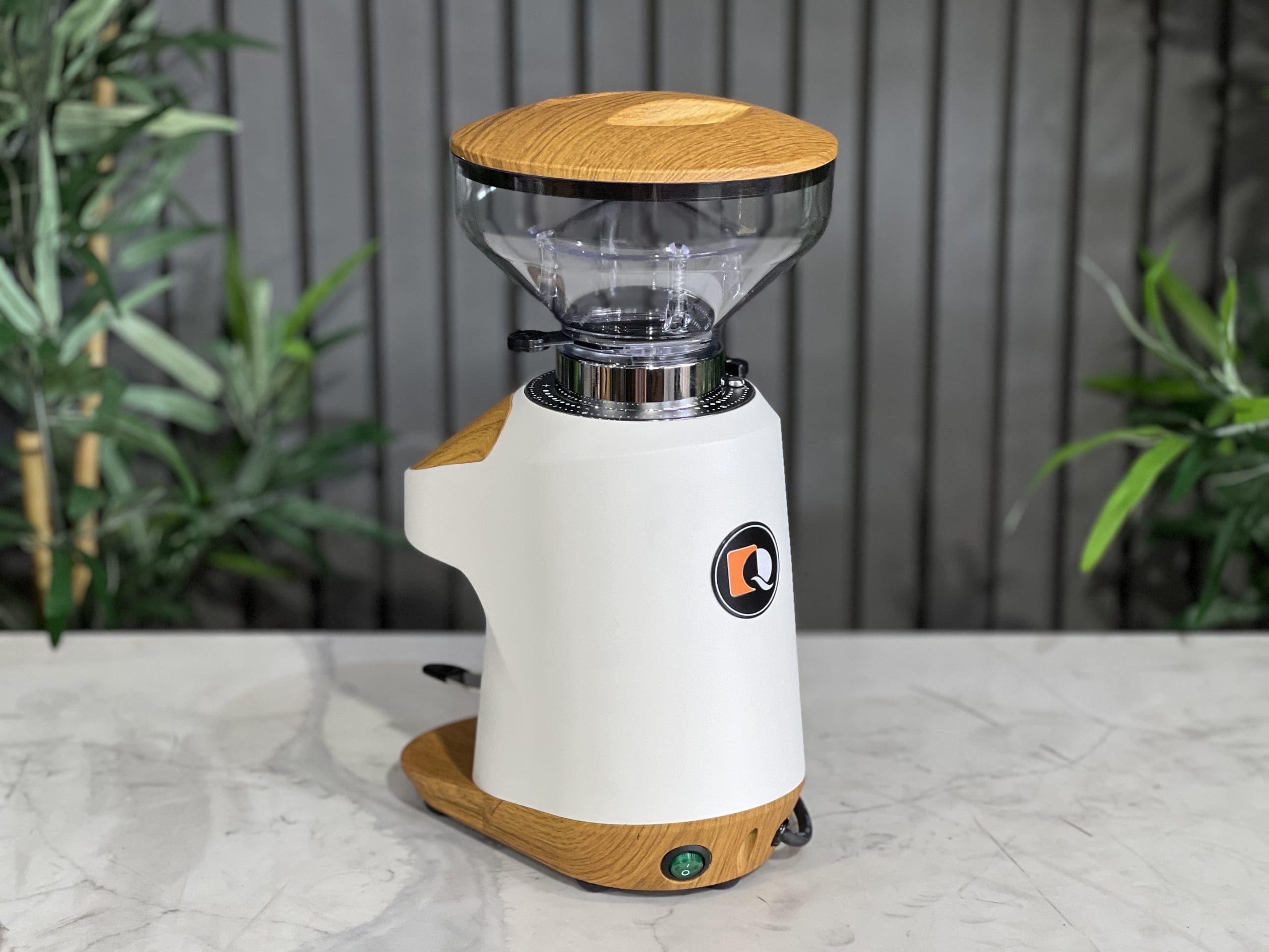 Quamar Nemo-Q White - Coffee Grinder - Timber