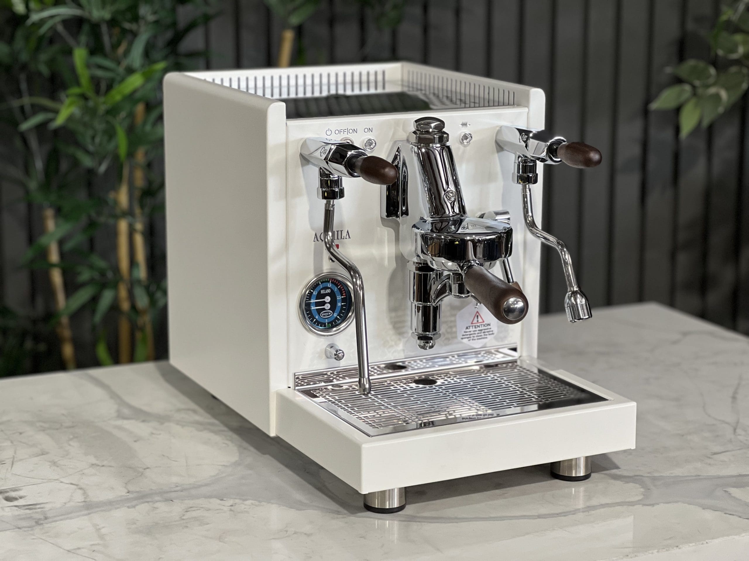Quick Mill Aquila PLUS Rotary PID New - 1 Group Commercial Espresso Machine - White