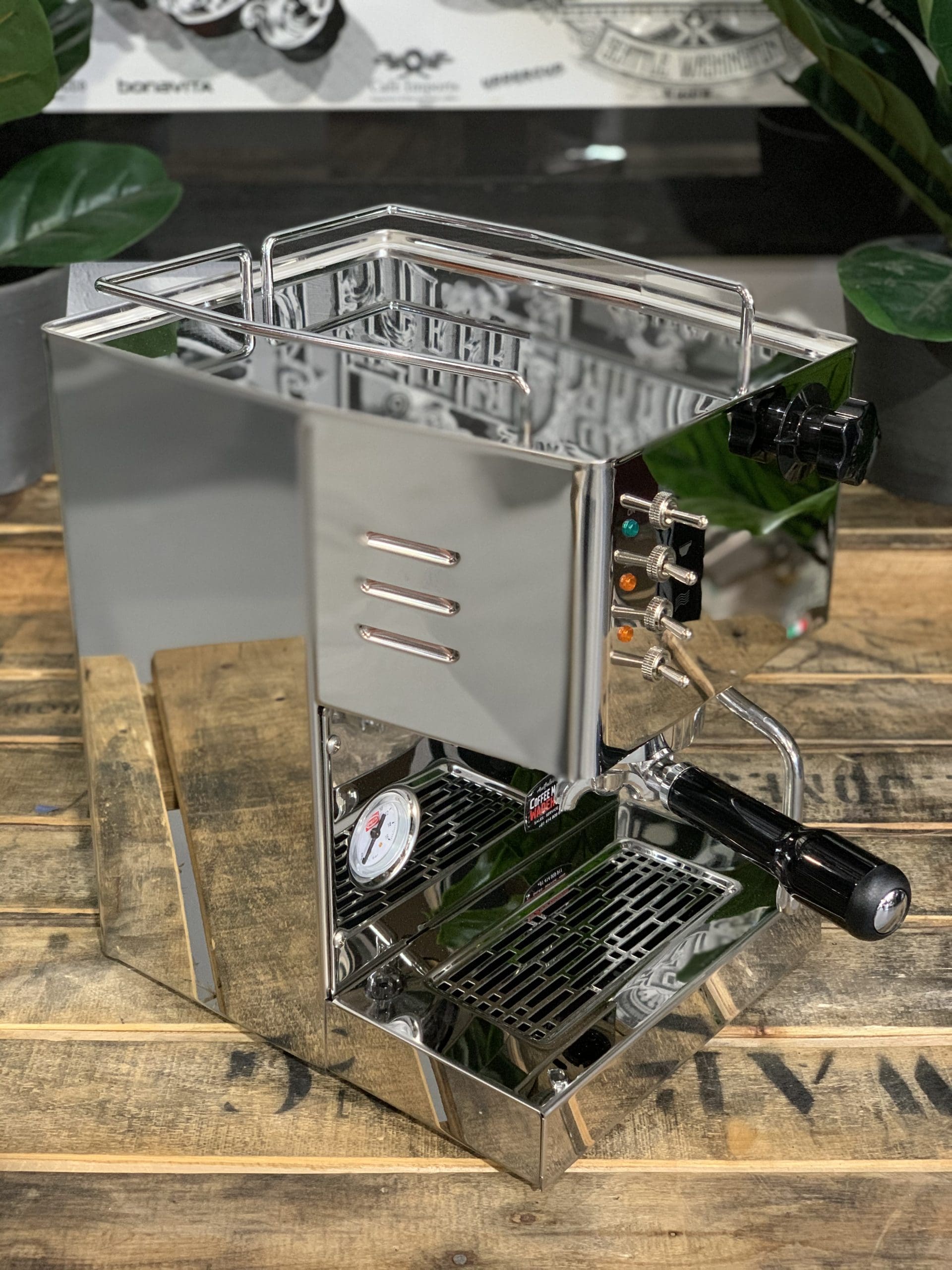 Quick Mill Pippa Tank - 1 Group Commercial Espresso Machine - Stainless