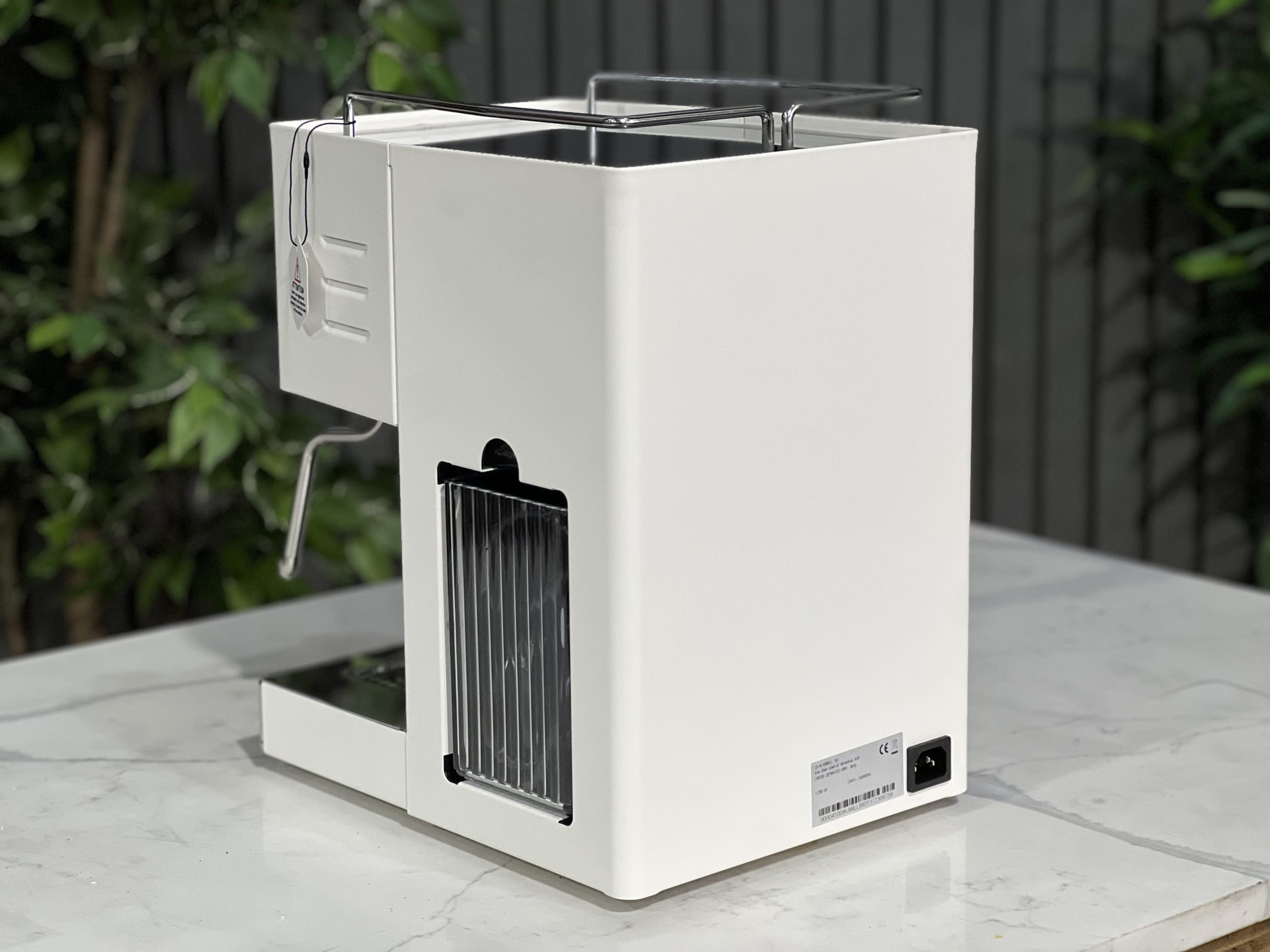Quick Mill Pippa Tank White - 1 Group Commercial Espresso Machine - Timber