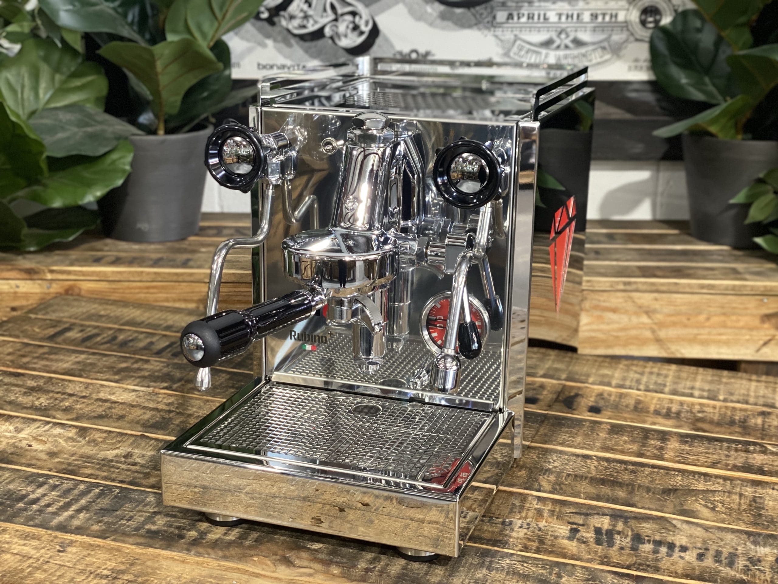 Quick Mill Rubino Plus PID - 1 Group Commercial Espresso Machine - Stainless