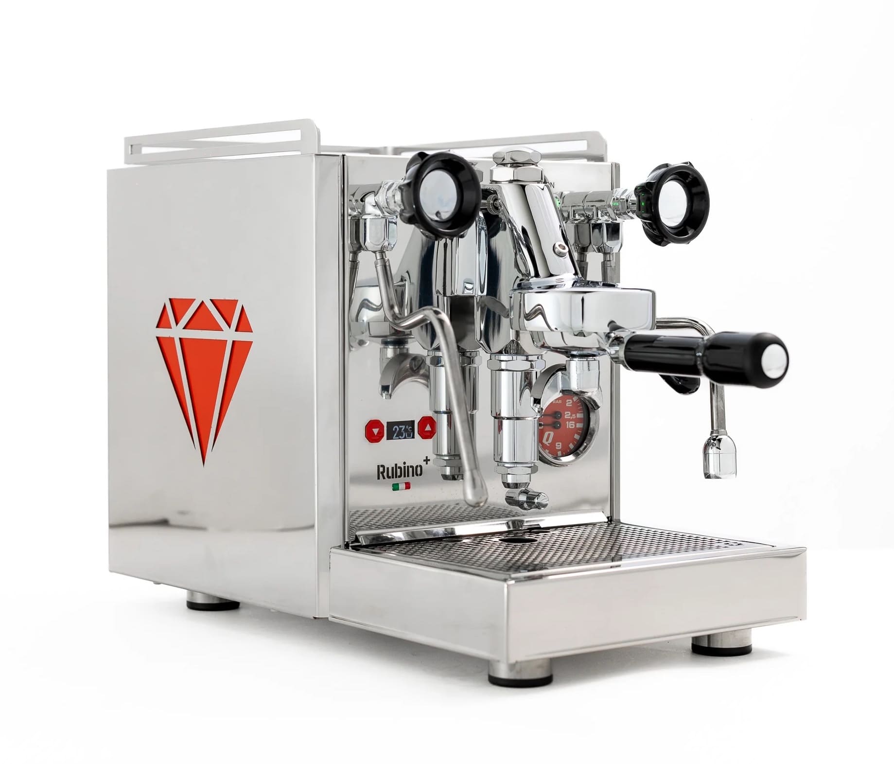 Quick Mill Rubino Plus PID - 1 Group Commercial Espresso Machine - Stainless