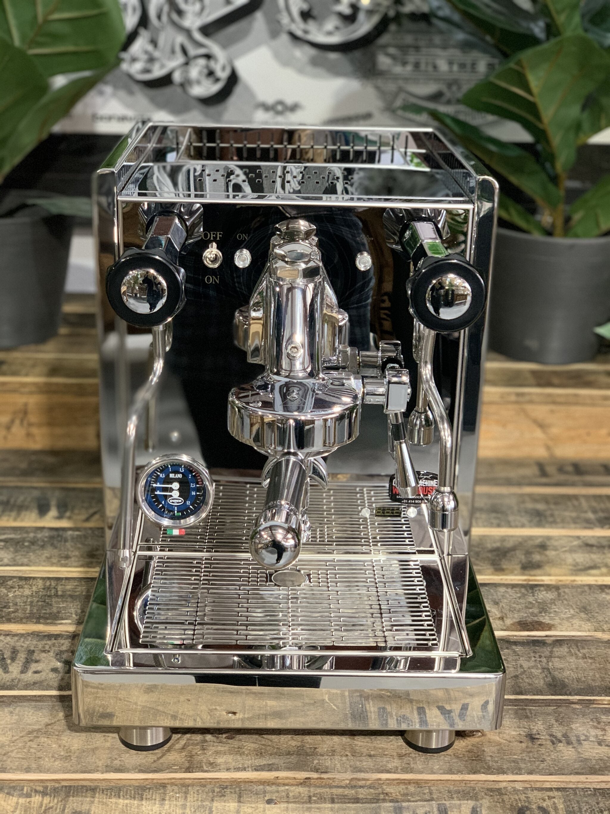 Quick Mill Aquila PLUS Rotary PID - 1 Group Commercial Espresso Machine - Stainless