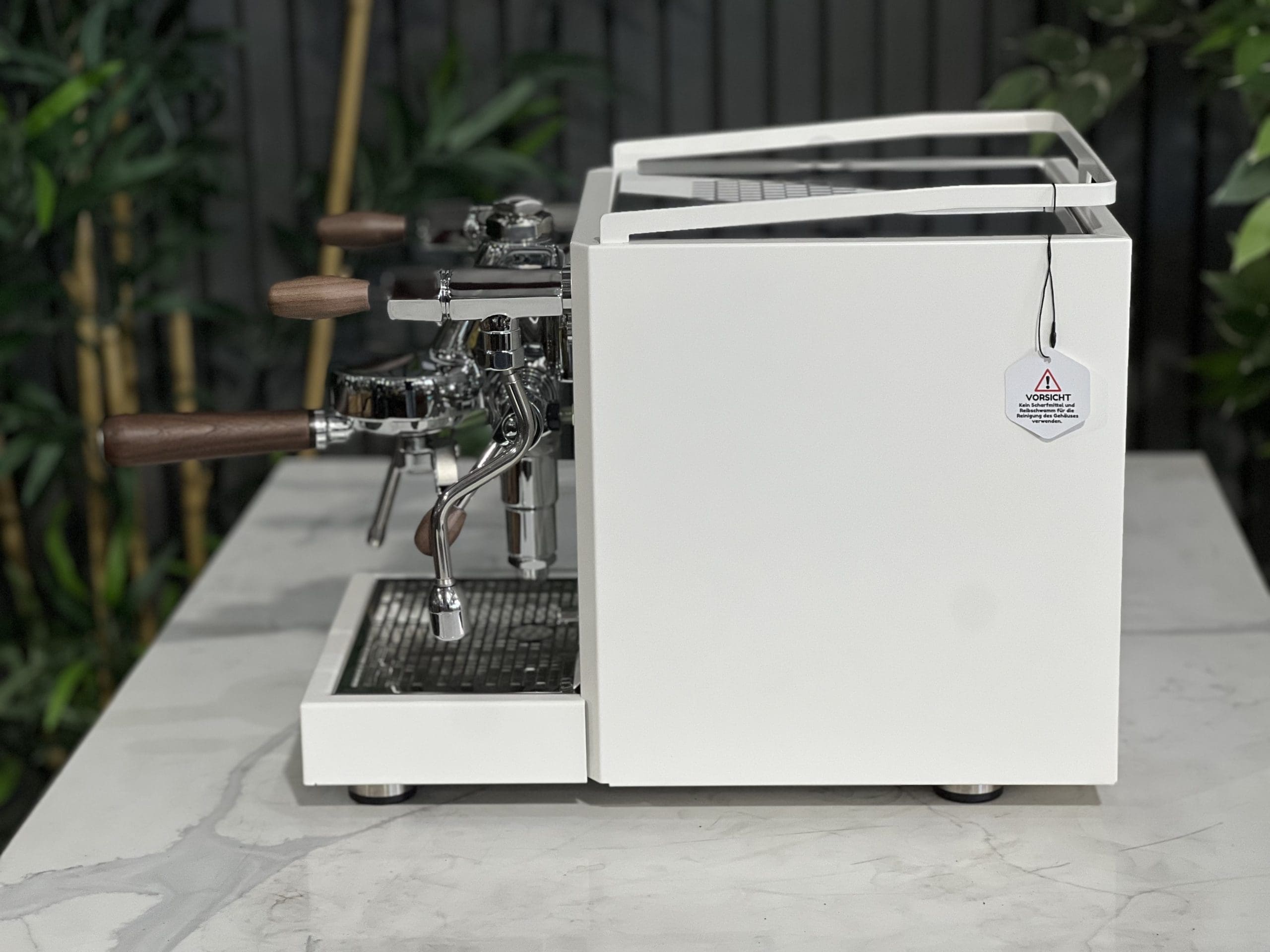 Quick Mill Rubino White - 1 Group Commercial Espresso Machine - Timber