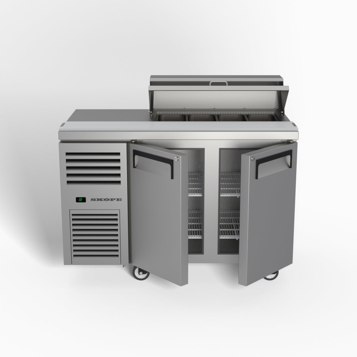 Skope ReFlex 2 Solid Door GN Compatible Salad Preparation Fridge 217L - RF7.PPS.2.SD