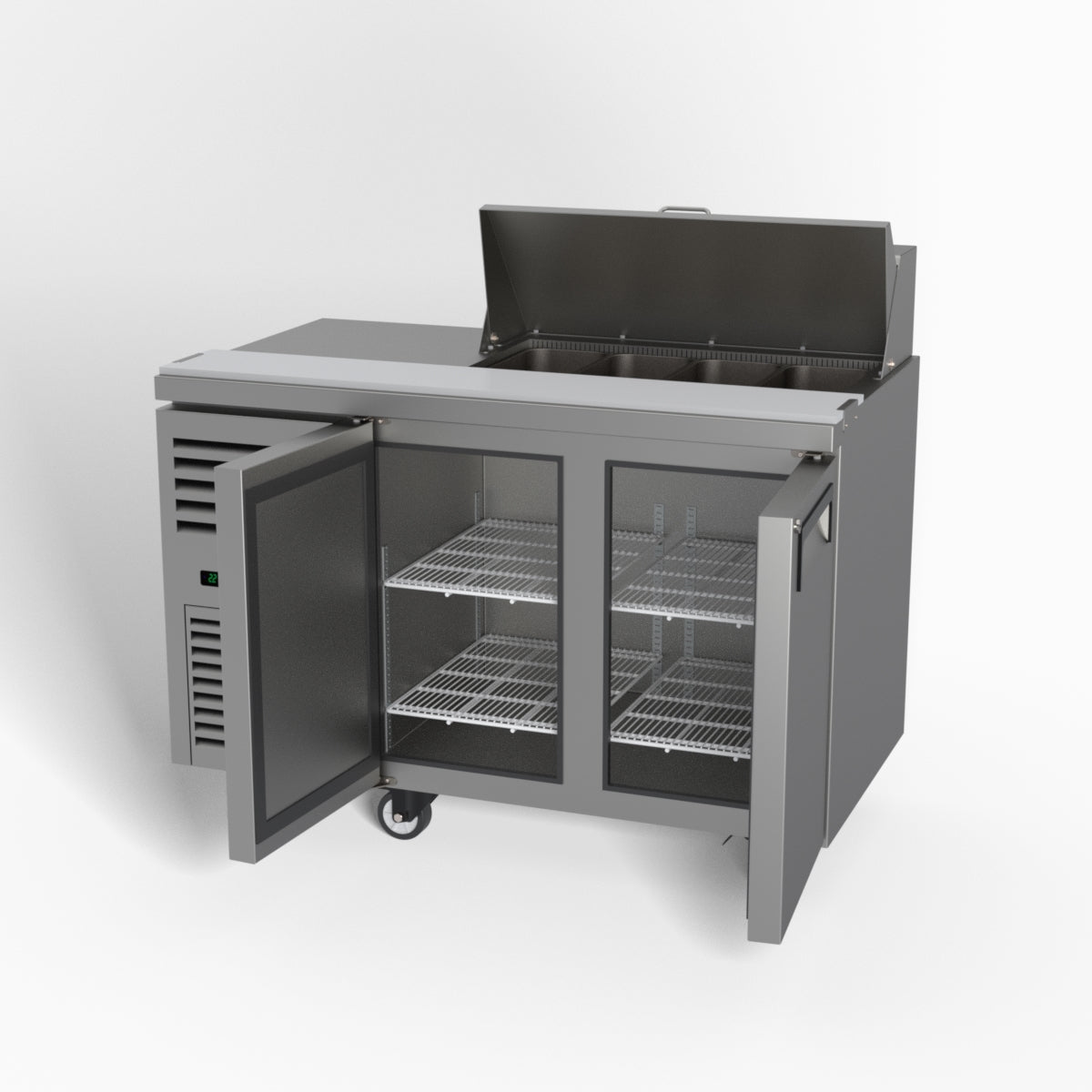 Skope ReFlex 2 Solid Door GN Compatible Salad Preparation Fridge 217L - RF7.PPS.2.SD