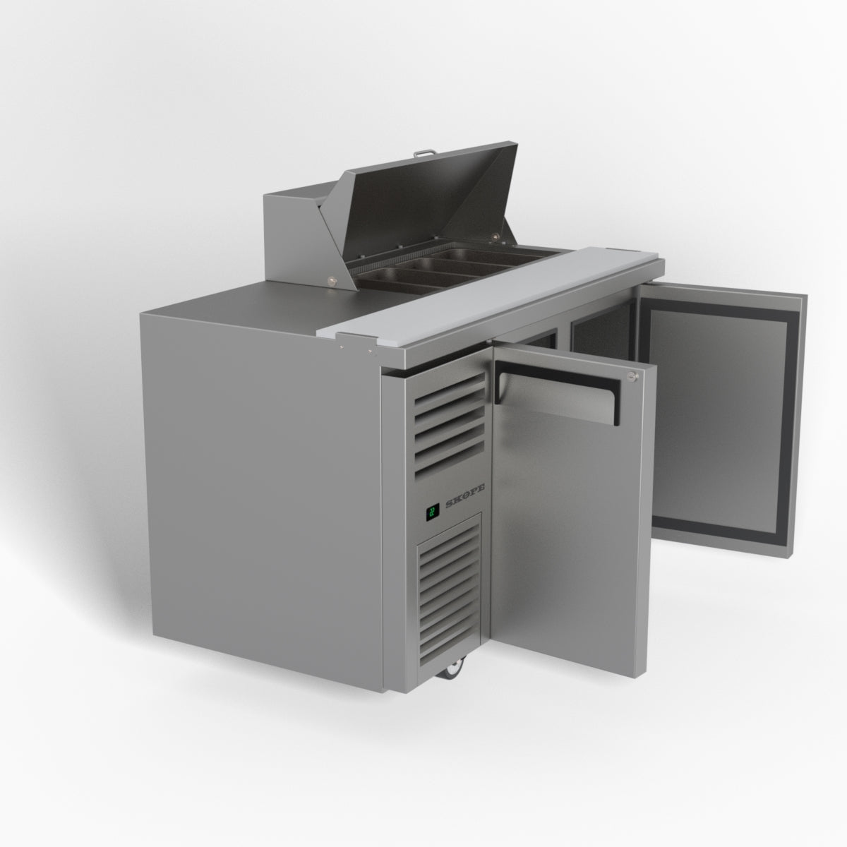 Skope ReFlex 2 Solid Door GN Compatible Salad Preparation Fridge 217L - RF7.PPS.2.SD