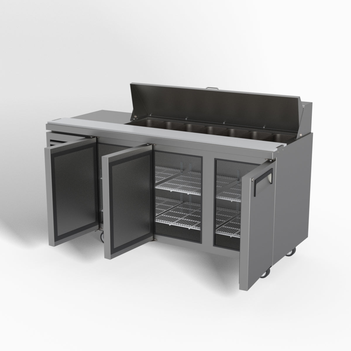 Skope ReFlex 3 Solid Door GN Compatible Salad Preparation Fridge 357L - RF7.PPS.3.SD
