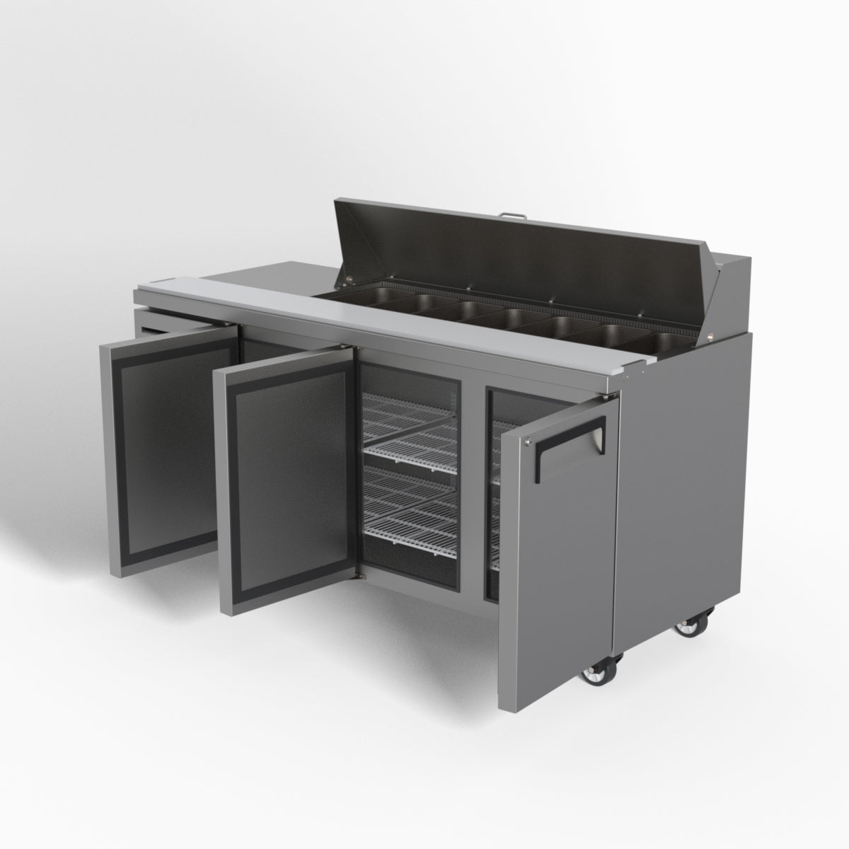 Skope ReFlex 3 Solid Door GN Compatible Salad Preparation Fridge 357L - RF7.PPS.3.SD