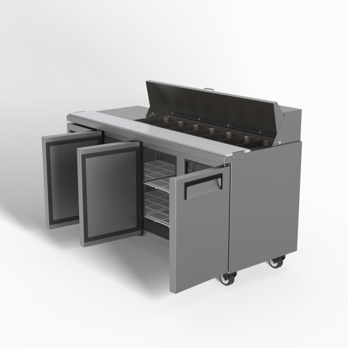 Skope ReFlex 3 Solid Door GN Compatible Salad Preparation Fridge 357L - RF7.PPS.3.SD