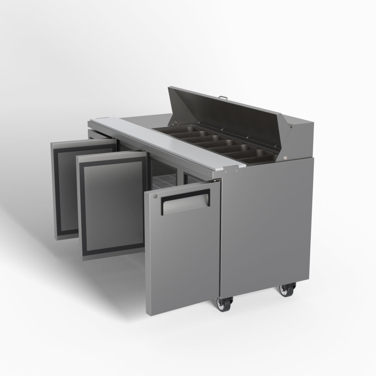 Skope ReFlex 3 Solid Door GN Compatible Salad Preparation Fridge 357L - RF7.PPS.3.SD
