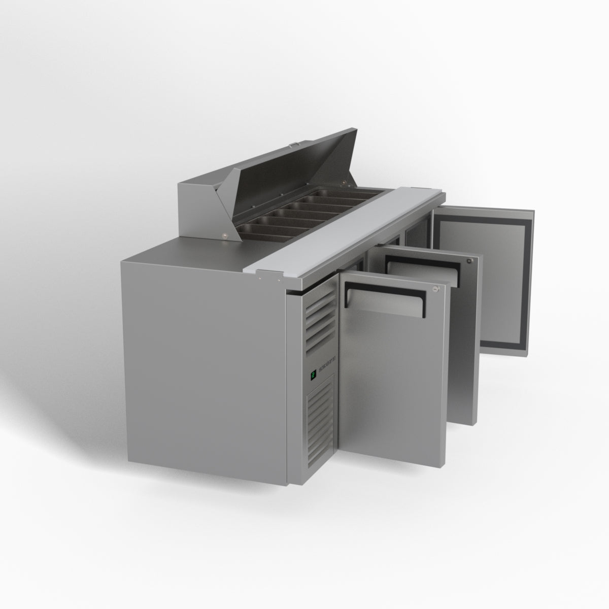 Skope ReFlex 3 Solid Door GN Compatible Salad Preparation Fridge 357L - RF7.PPS.3.SD