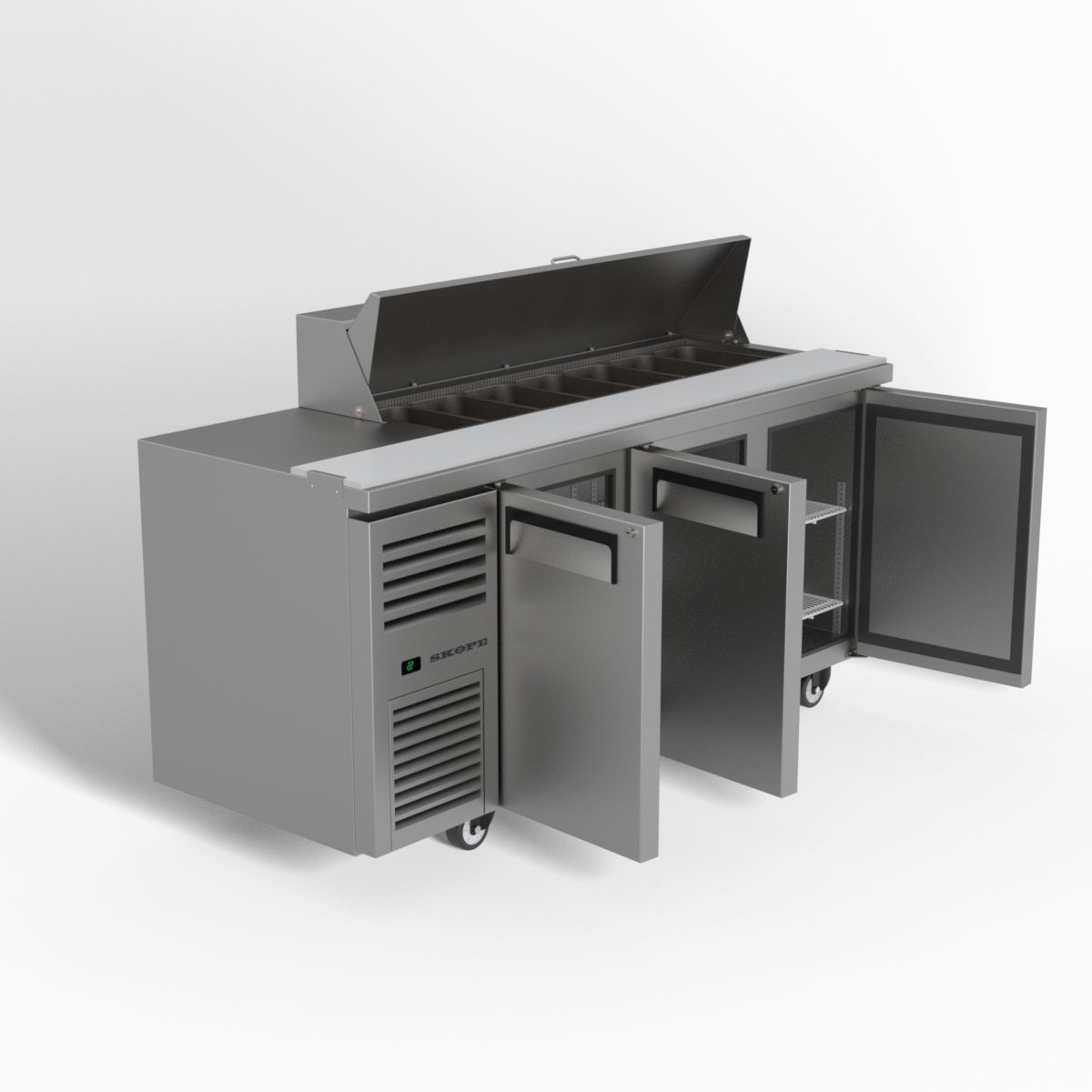Skope ReFlex 3 Solid Door GN Compatible Salad Preparation Fridge 357L - RF7.PPS.3.SD