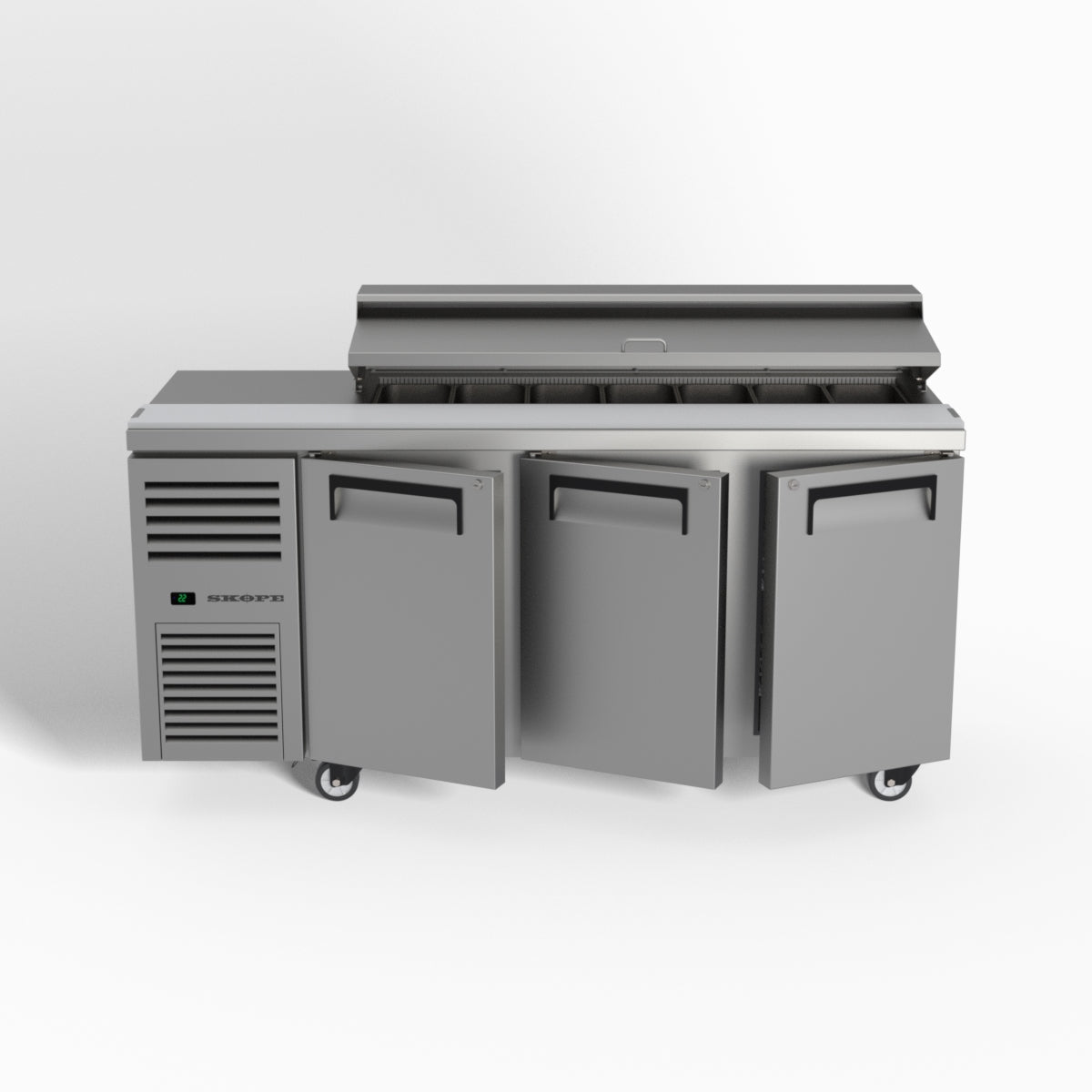 Skope ReFlex 3 Solid Door GN Compatible Salad Preparation Fridge 357L - RF7.PPS.3.SD