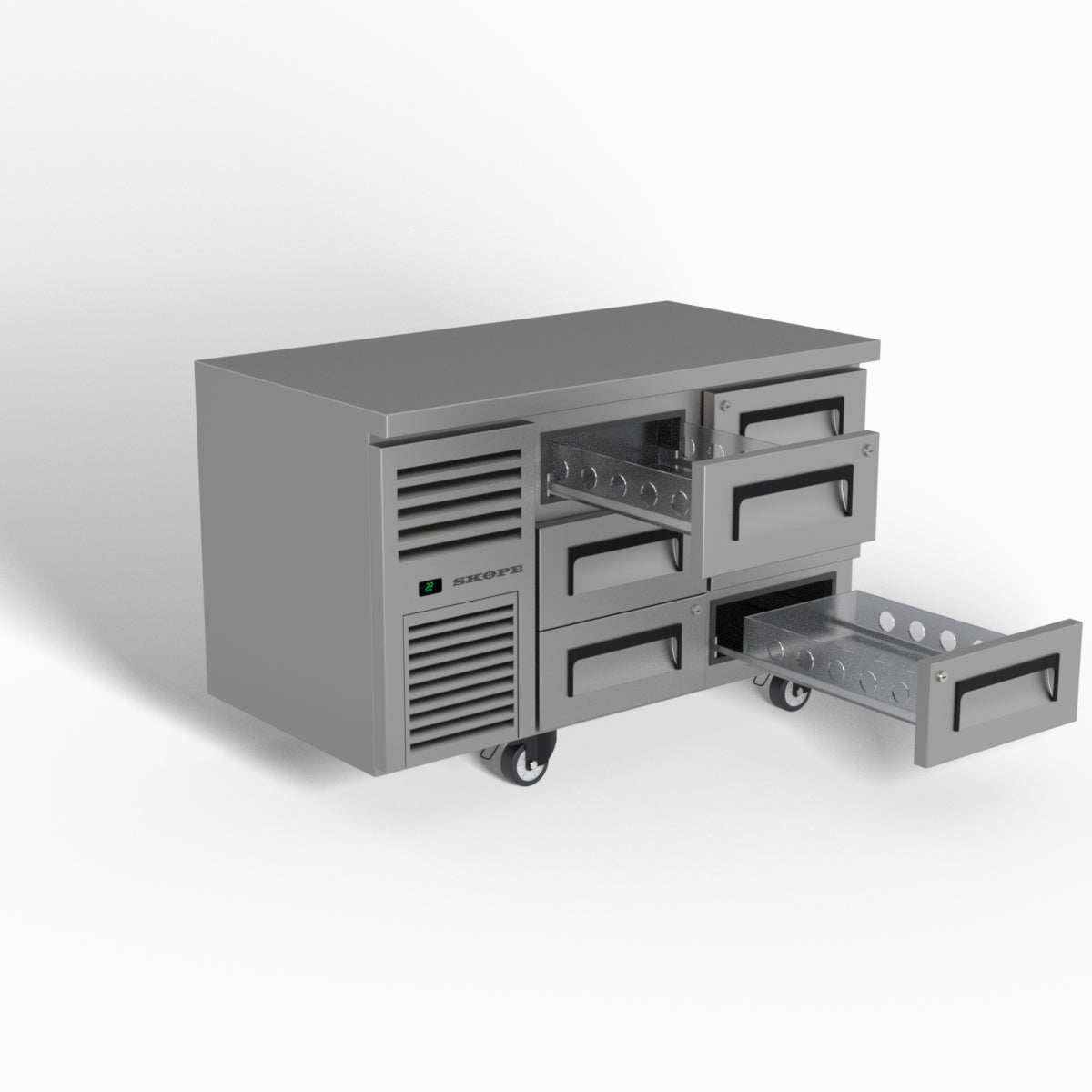 Skope ReFlex 6 Drawer Underbench GN 1/1 Fridge 248L - RF7.UBR.2.D6