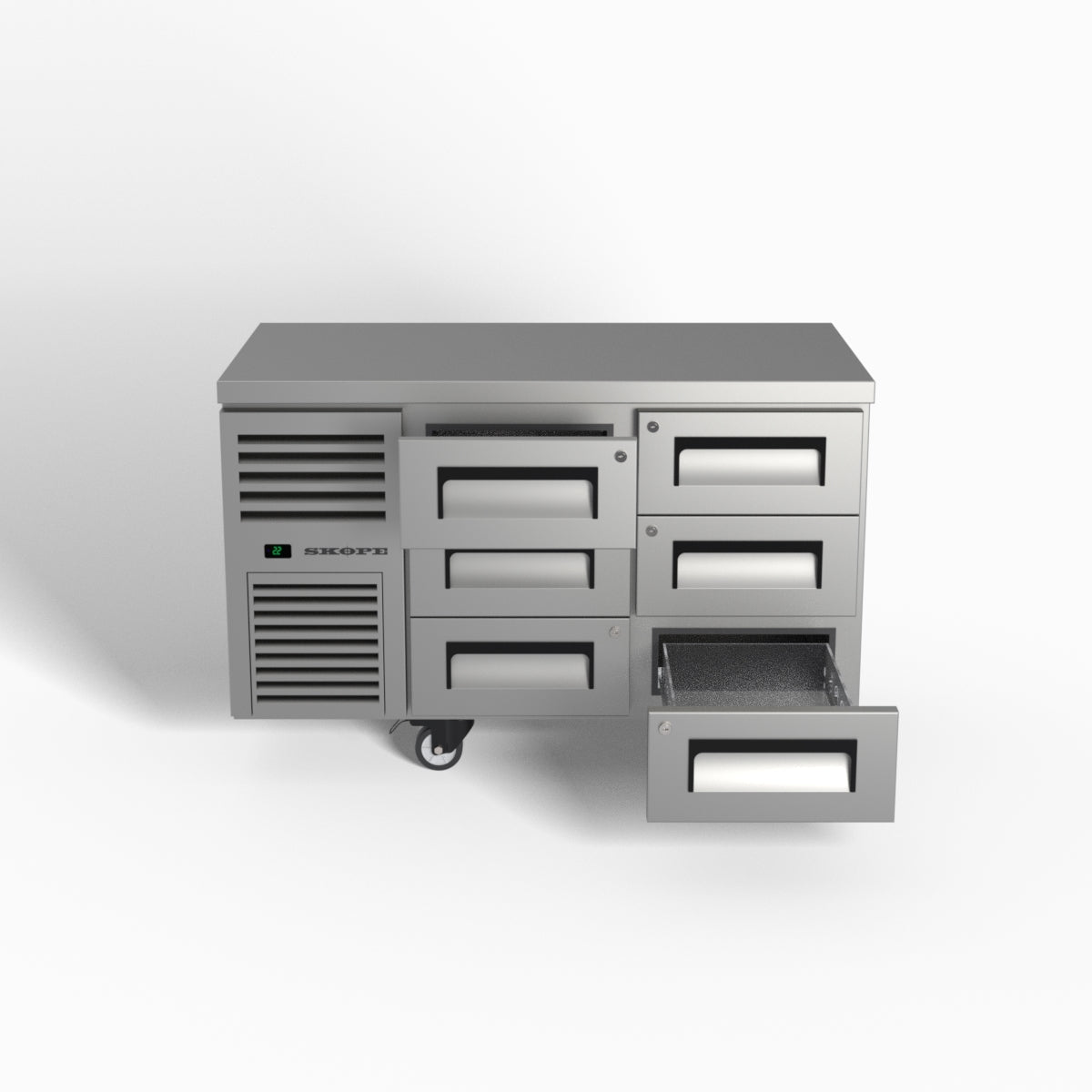 Skope ReFlex 6 Drawer Underbench GN 1/1 Fridge 248L - RF7.UBR.2.D6