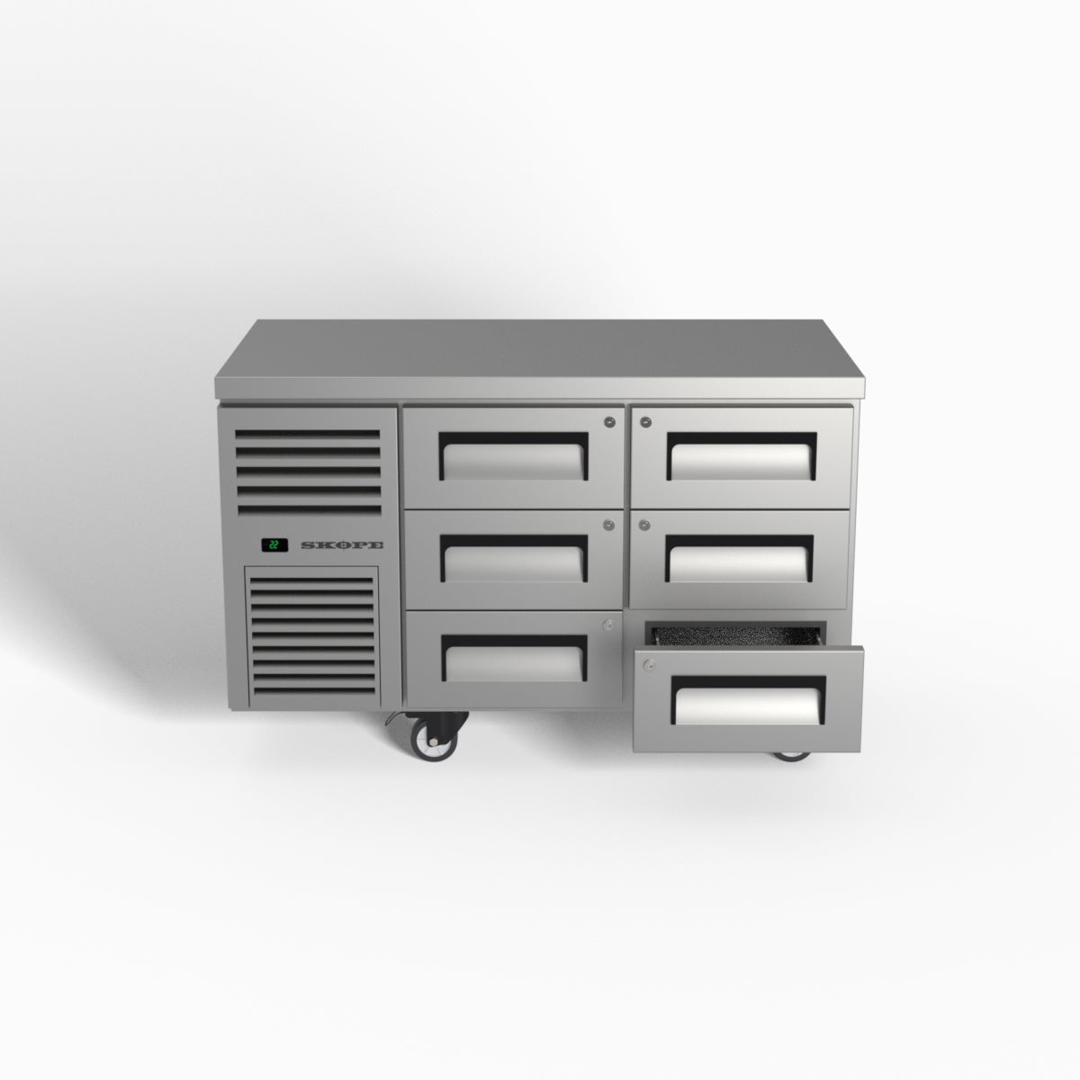 Skope ReFlex 6 Drawer Underbench GN 1/1 Fridge 248L - RF7.UBR.2.D6