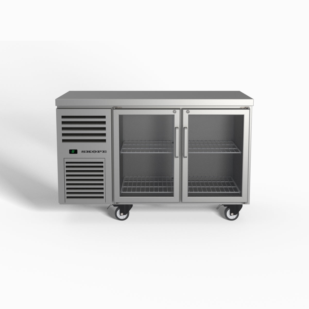 Skope ReFlex 2 Glass Door Underbench GN 1/1 Compatible Fridge 248L - RF7.UBR.2.GD