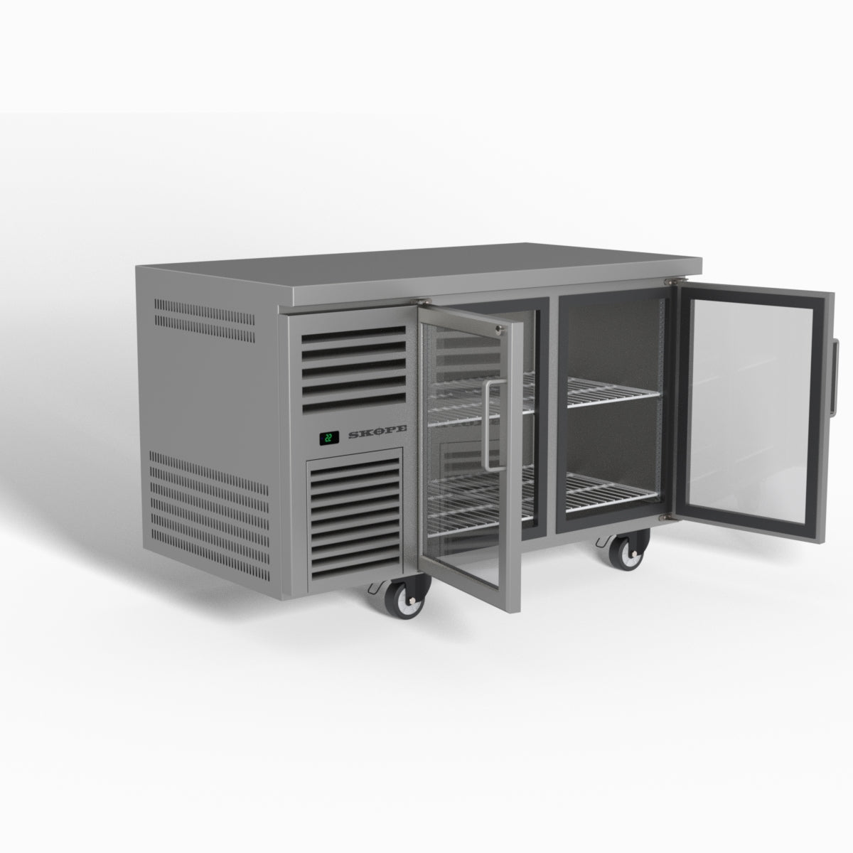 Skope ReFlex 2 Glass Door Underbench GN 1/1 Compatible Fridge 248L - RF7.UBR.2.GD
