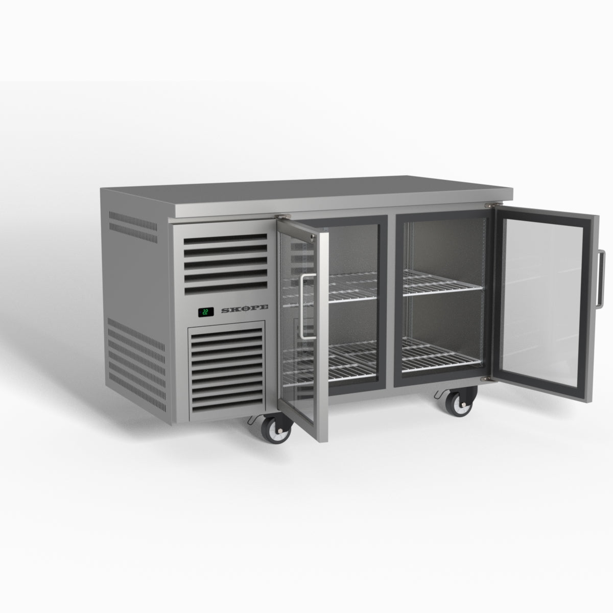 Skope ReFlex 2 Glass Door Underbench GN 1/1 Compatible Fridge 248L - RF7.UBR.2.GD