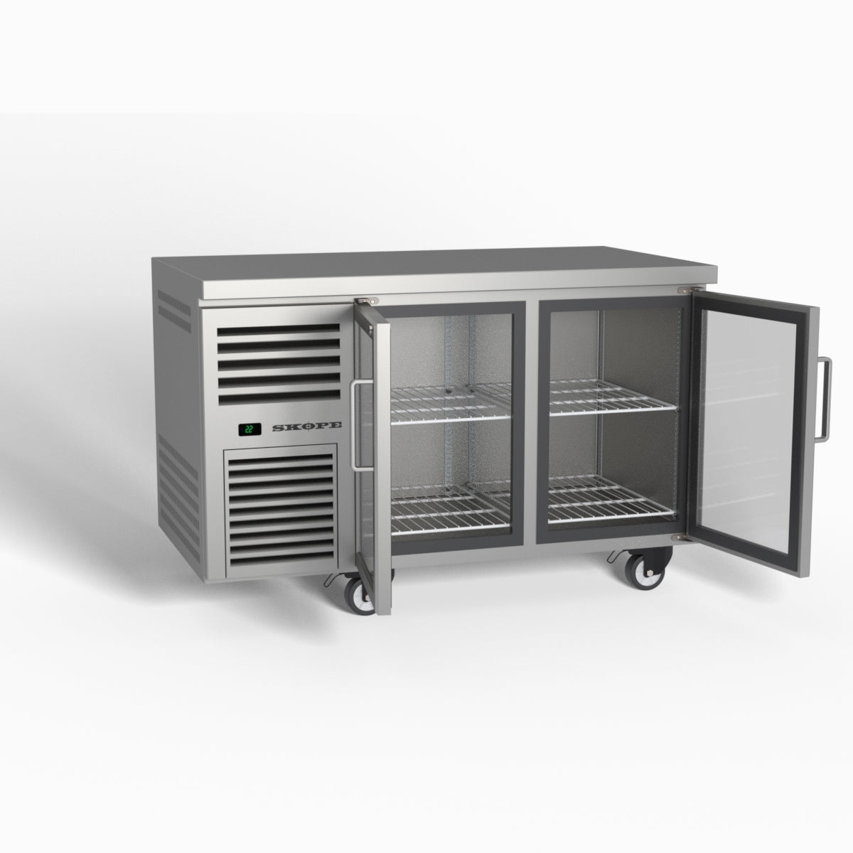 Skope ReFlex 2 Glass Door Underbench GN 1/1 Compatible Fridge 248L - RF7.UBR.2.GD