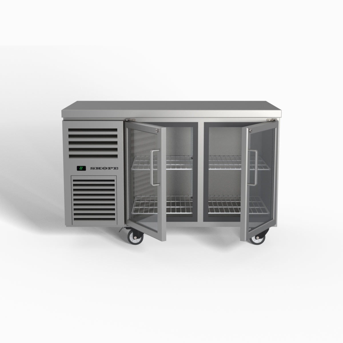 Skope ReFlex 2 Glass Door Underbench GN 1/1 Compatible Fridge 248L - RF7.UBR.2.GD