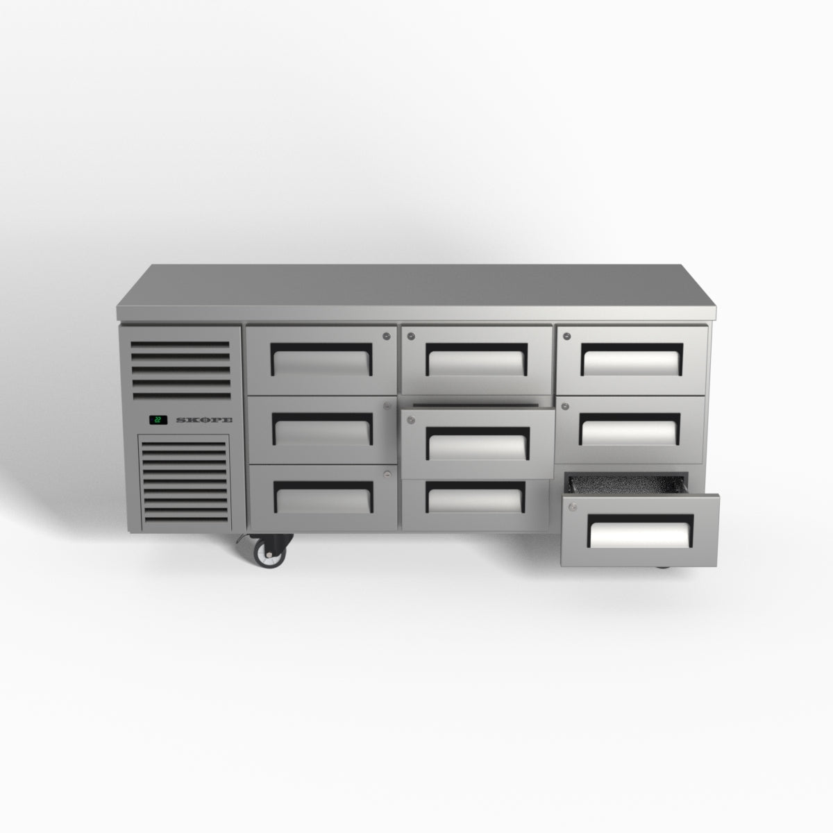 Skope ReFlex 9 Drawer Underbench GN 1/1 Fridge 397L - RF7.UBR.3.D9