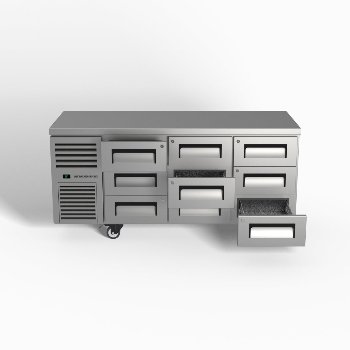 Skope ReFlex 9 Drawer Underbench GN 1/1 Fridge 397L - RF7.UBR.3.D9