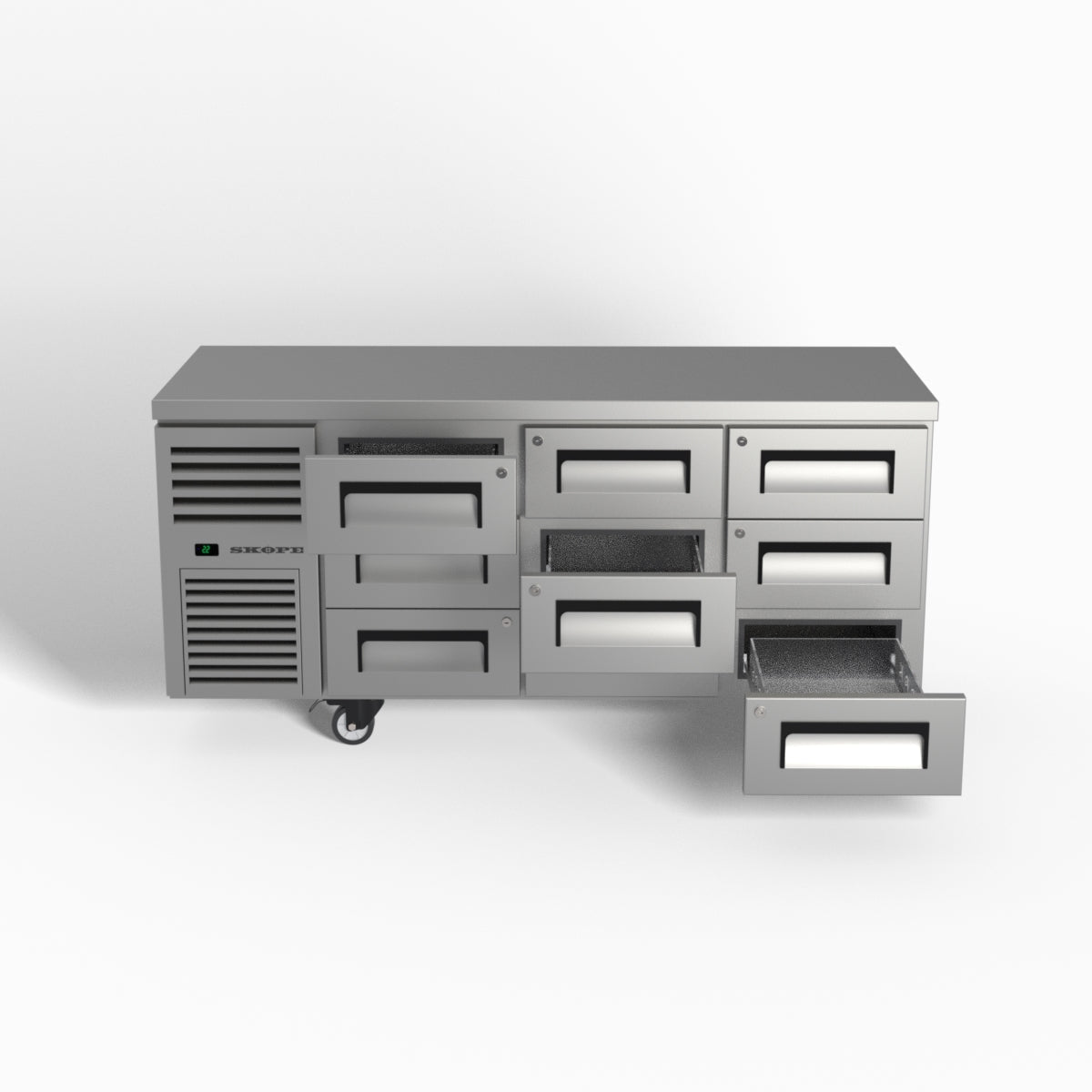 Skope ReFlex 9 Drawer Underbench GN 1/1 Fridge 397L - RF7.UBR.3.D9