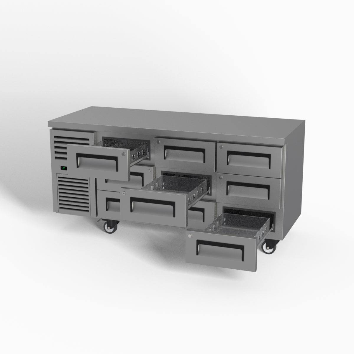 Skope ReFlex 9 Drawer Underbench GN 1/1 Fridge 397L - RF7.UBR.3.D9
