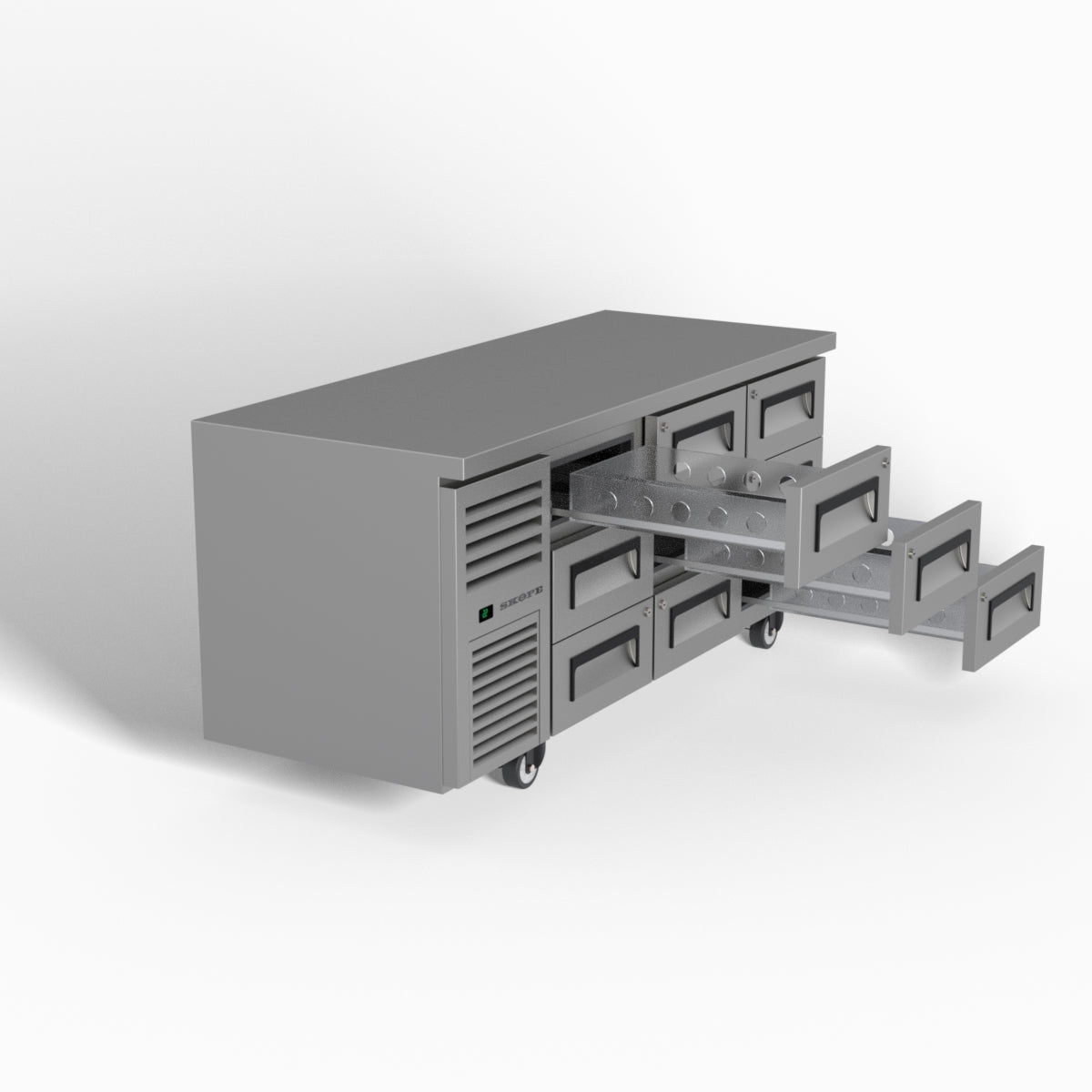 Skope ReFlex 9 Drawer Underbench GN 1/1 Fridge 397L - RF7.UBR.3.D9
